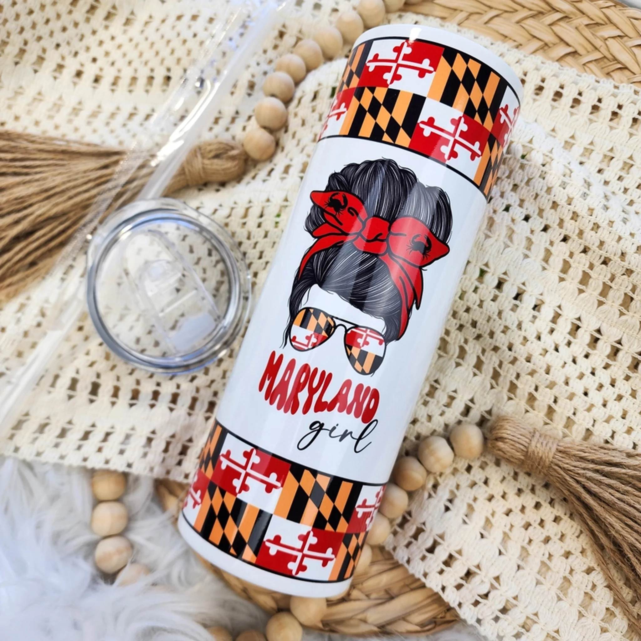 Maryland Themed 20oz Skinny Tumbler - Assorted Designs - Image 9