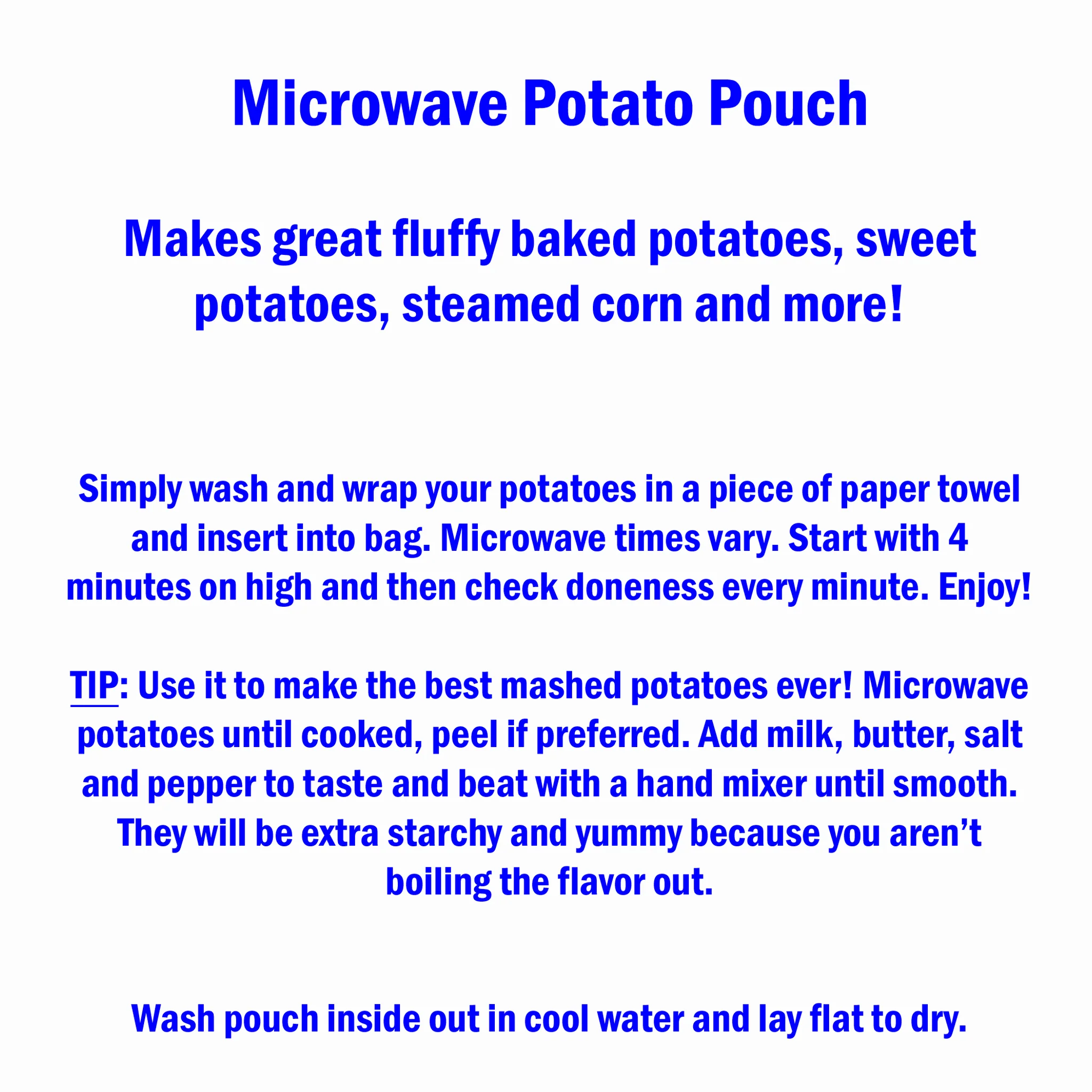 Microwave Potato Pouch Assorted Designs - Image 2