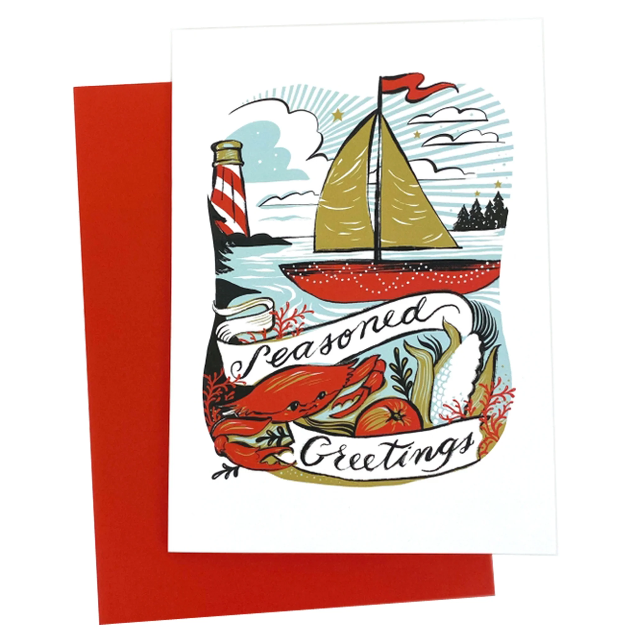 Nautical Holiday Cards Boxed Set