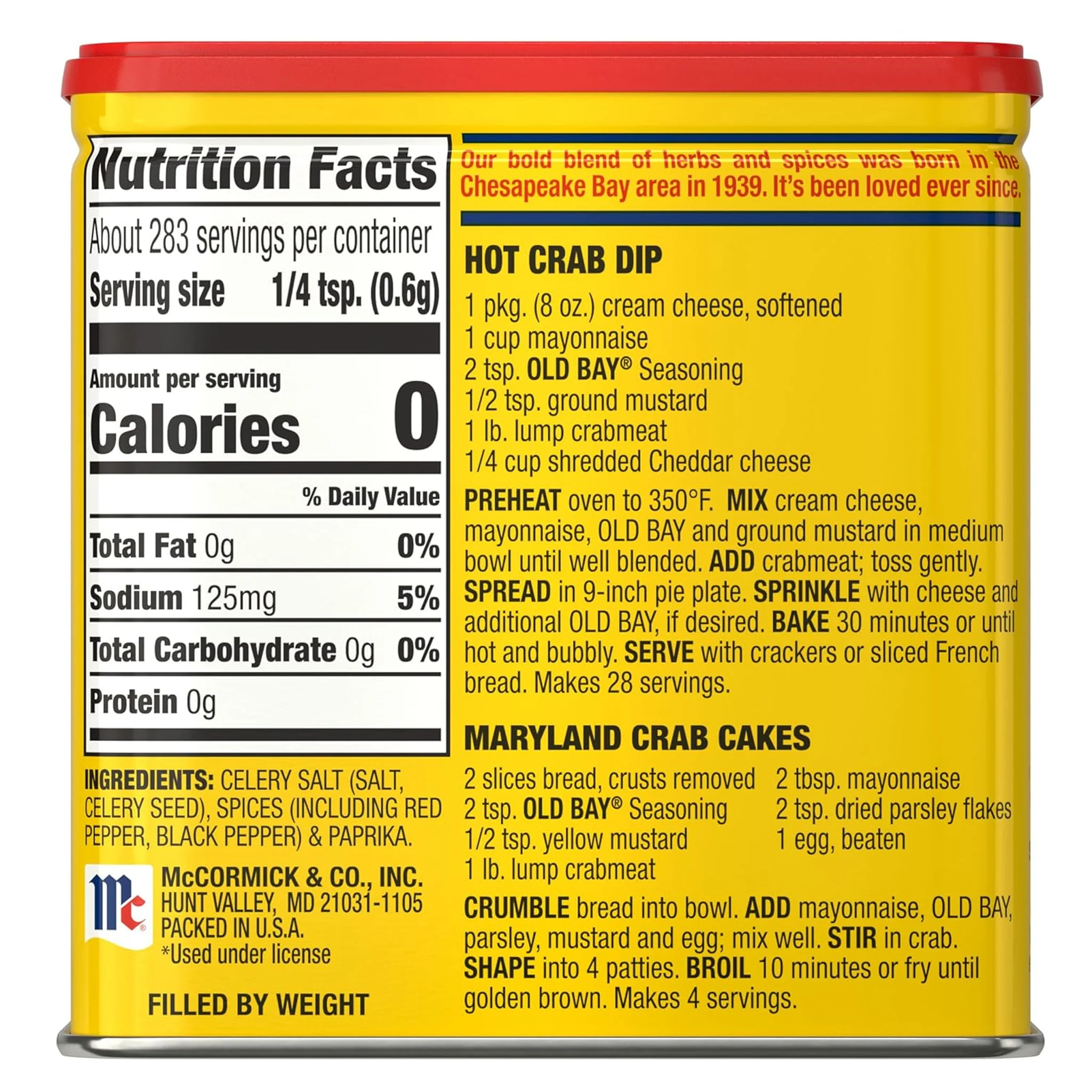 Old Bay Seasoning 6oz. Tin Can - Image 3
