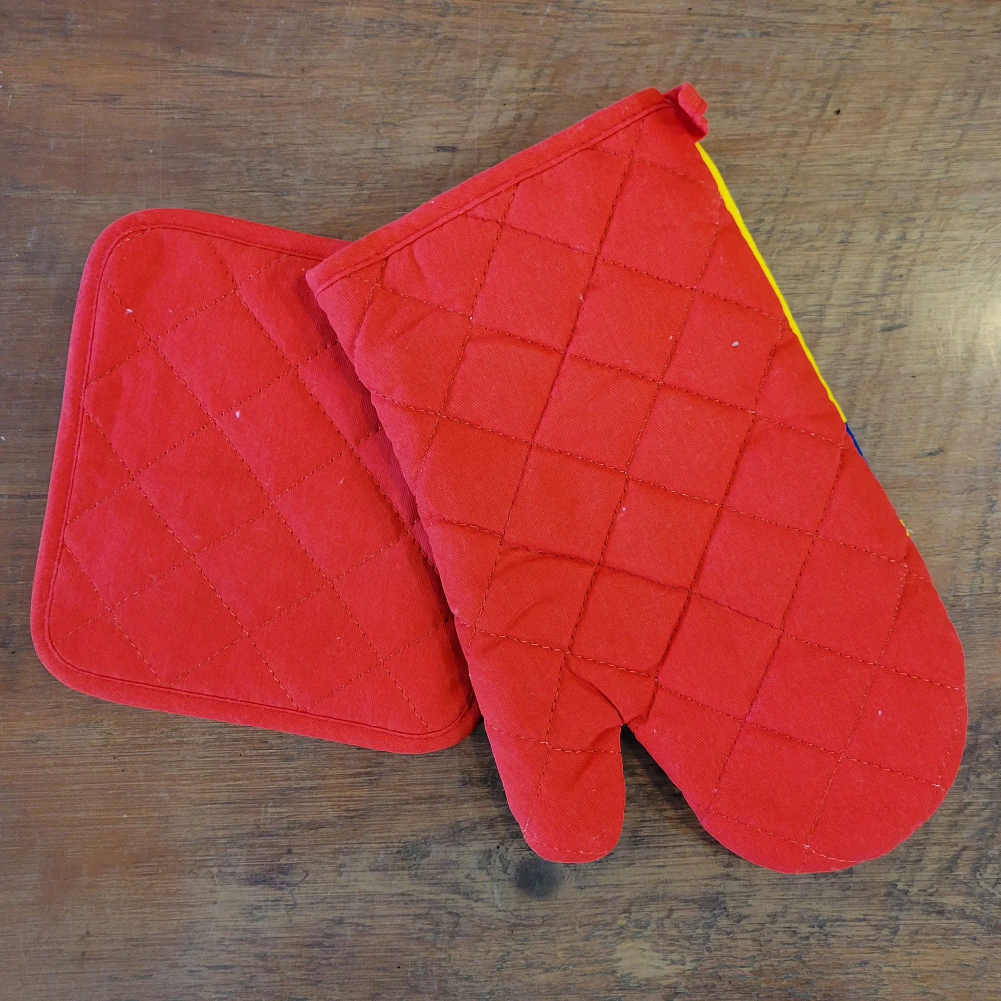 Old Bay Seasoning Can Oven Mitt Red Trim - Image 4
