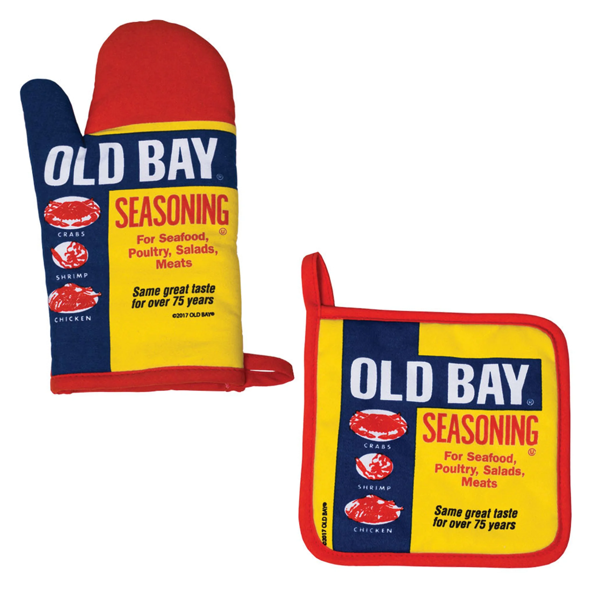 Old Bay Seasoning Can Potholder Red Trim - Image 3