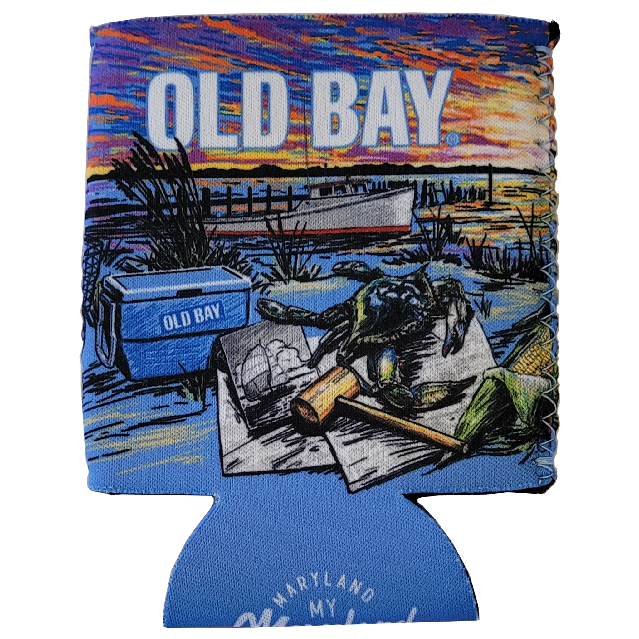 Old Bay Seasoning Collage Wrap Can Coolie - Image 2