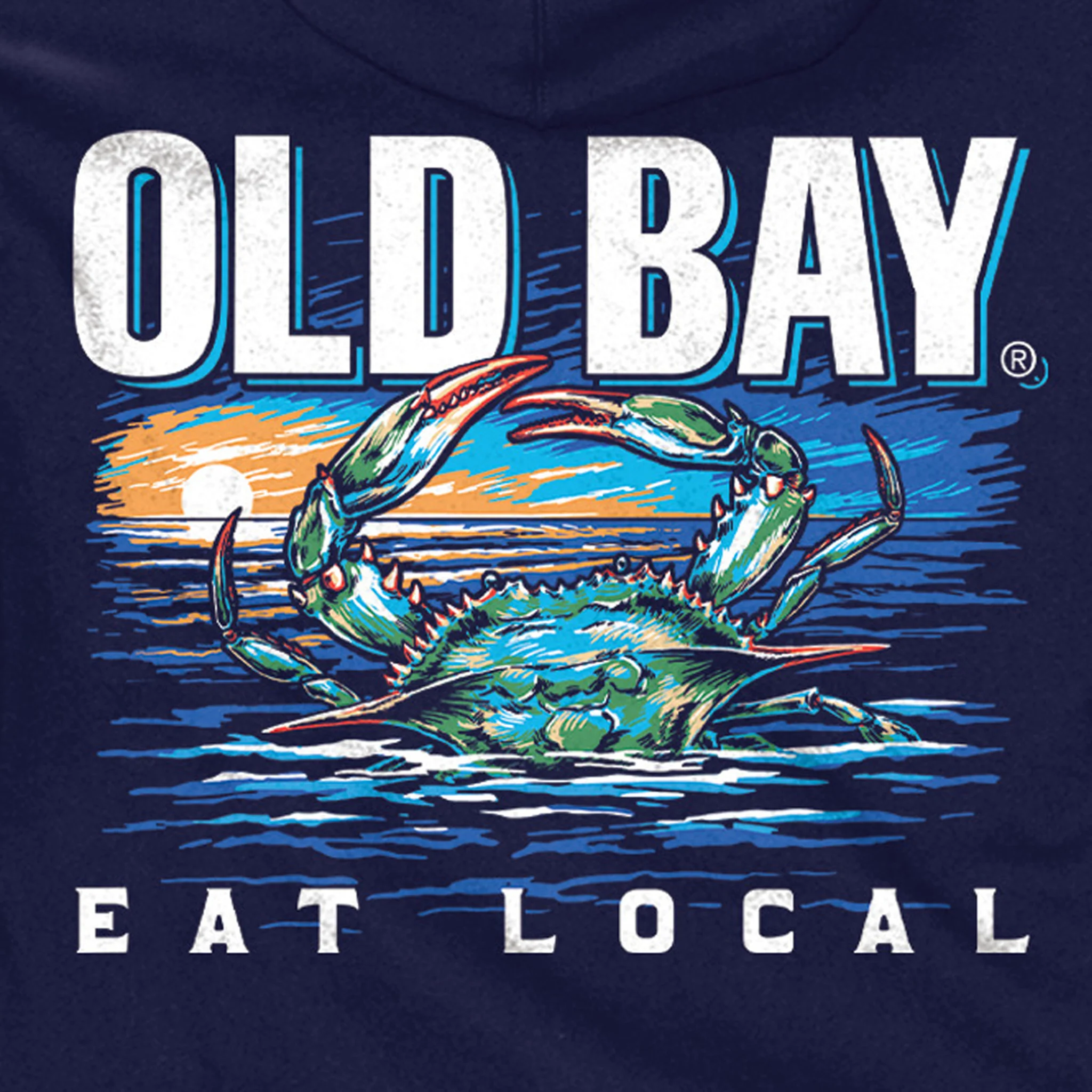 Old Bay Seasoning Eat Local Crab Hoodie Sweatshirt - Image 3