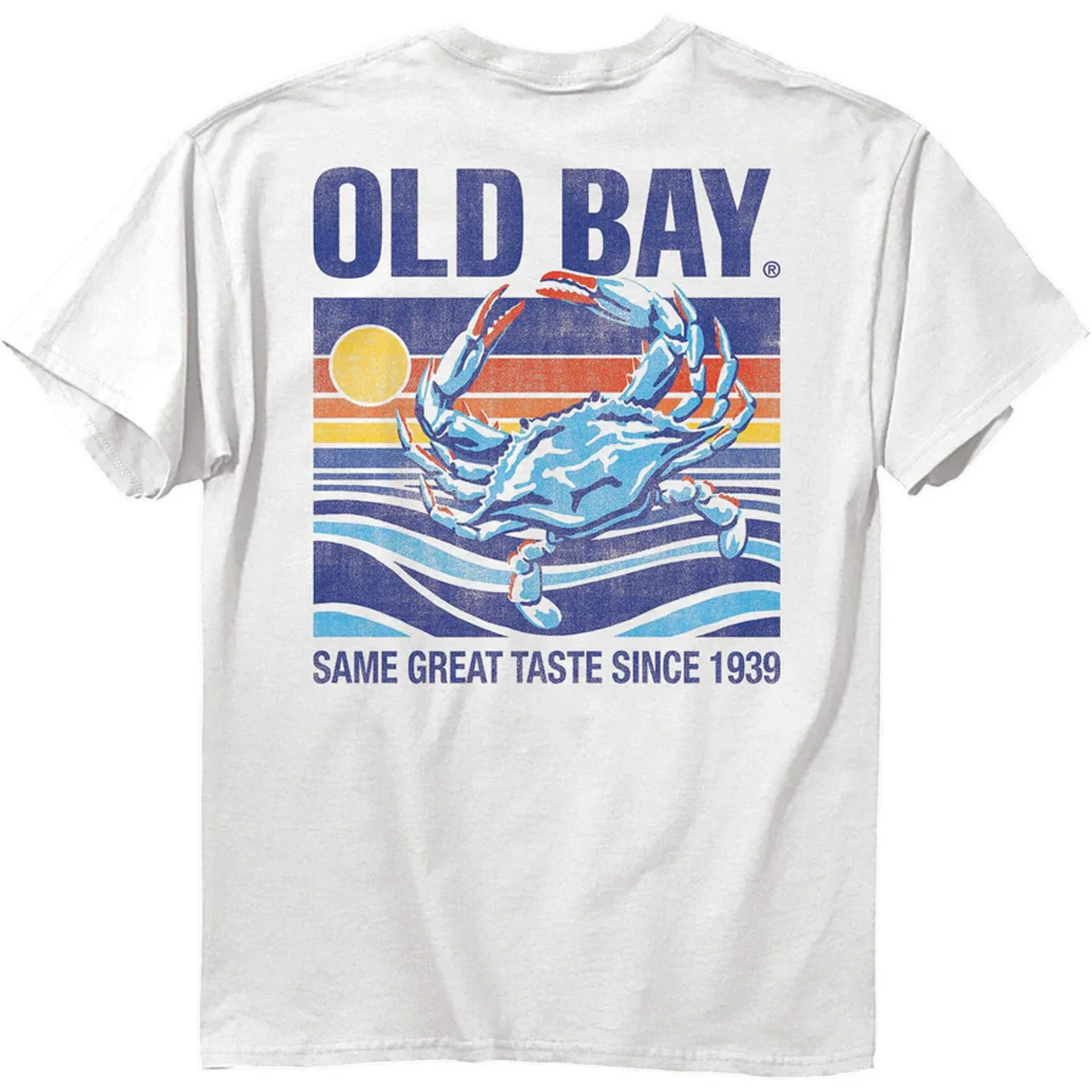 Old Bay Seasoning Retro Crab Scene T-Shirt