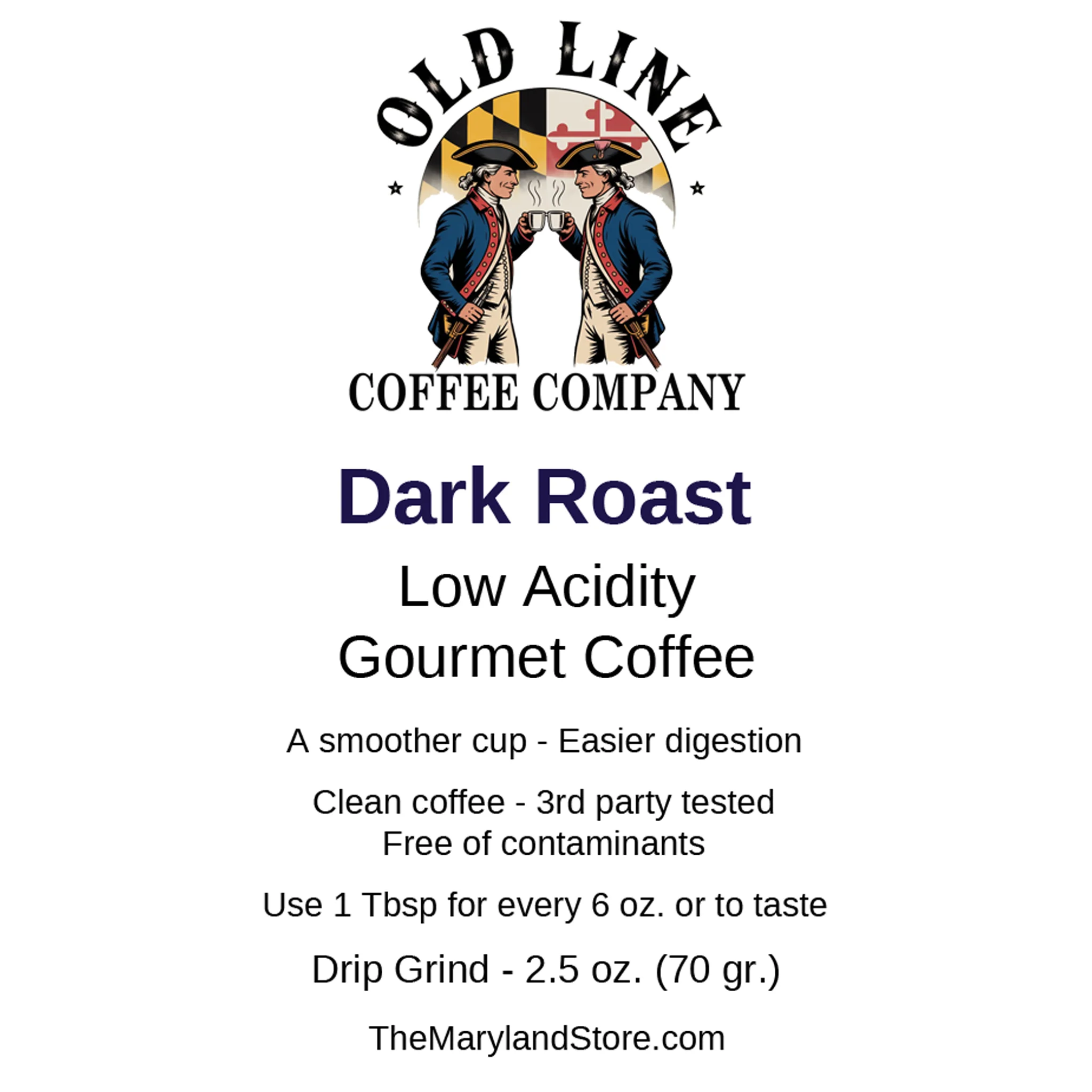Old Line Coffee Dark Roast 2.5oz - Image 2