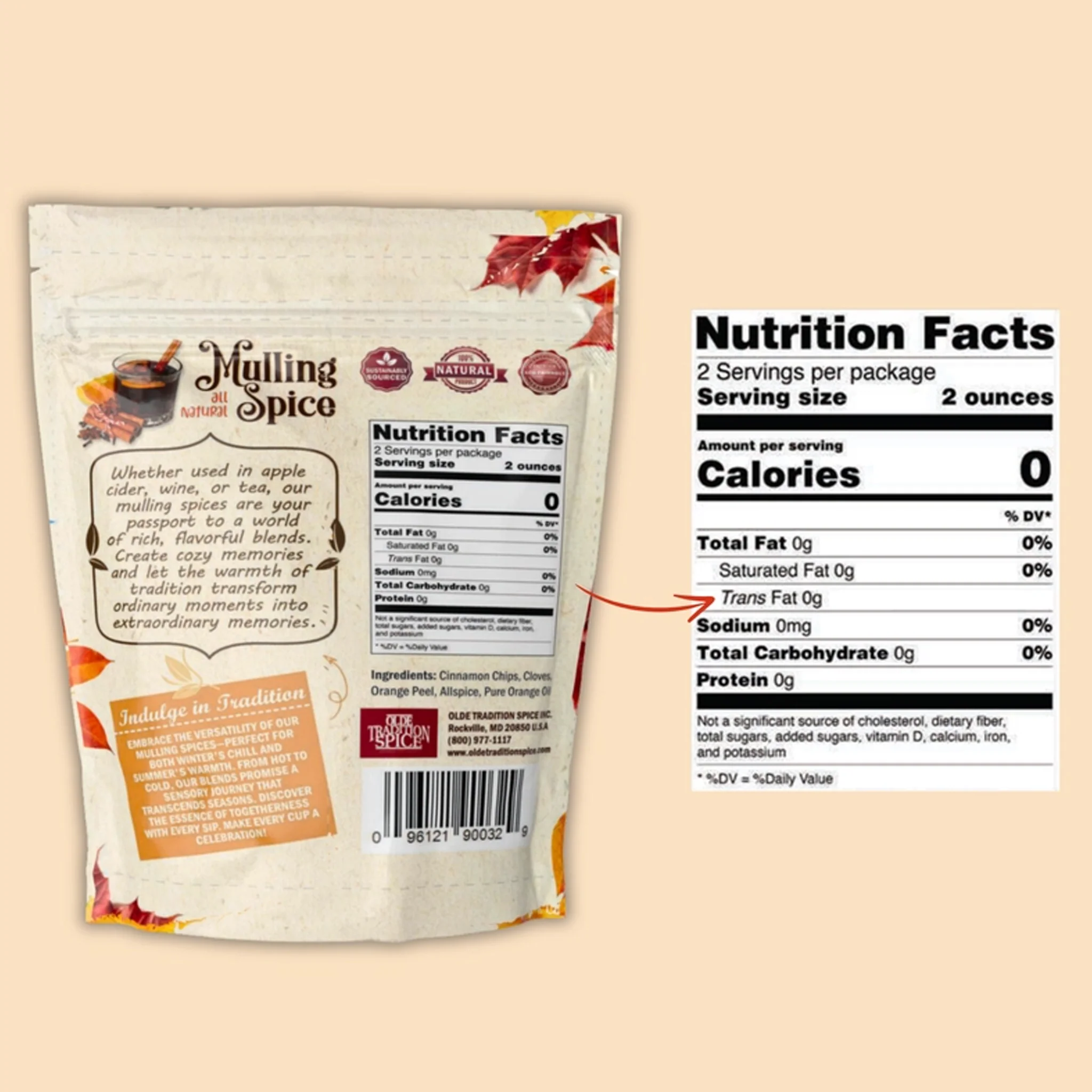 Olde Tradition Mulling Spices Kit with Muslin Bag - Image 2