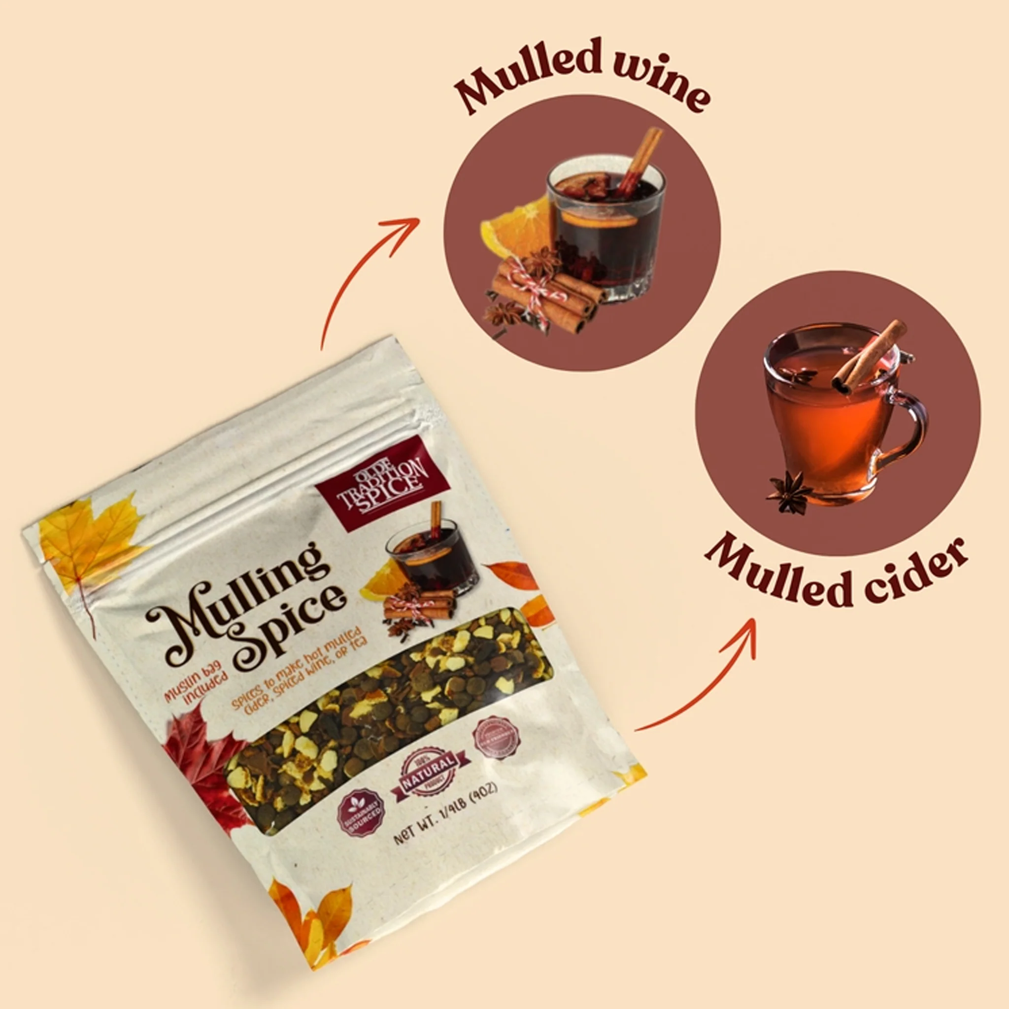 Olde Tradition Mulling Spices Kit with Muslin Bag - Image 4
