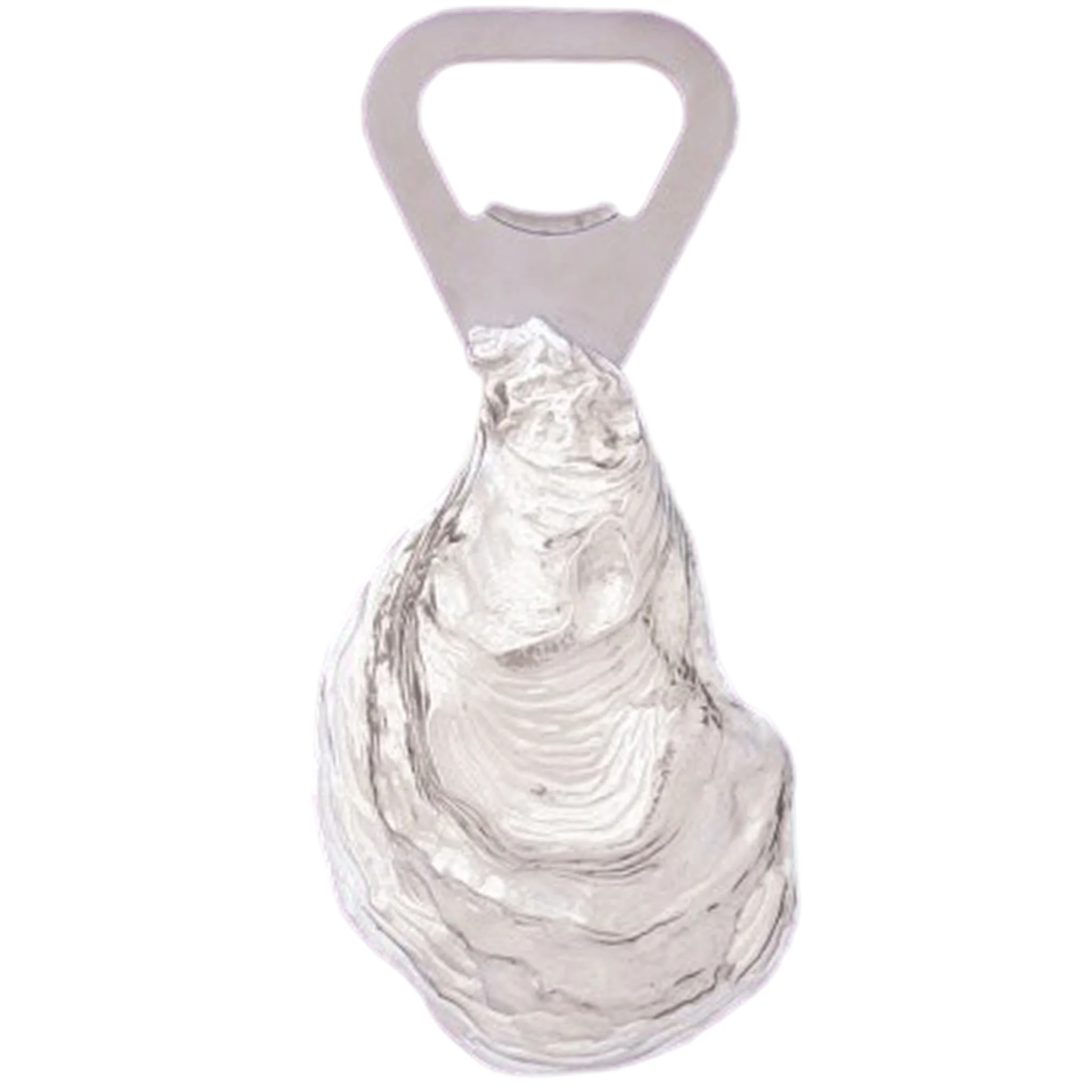 Oyster Shell Bottle Opener Pewter