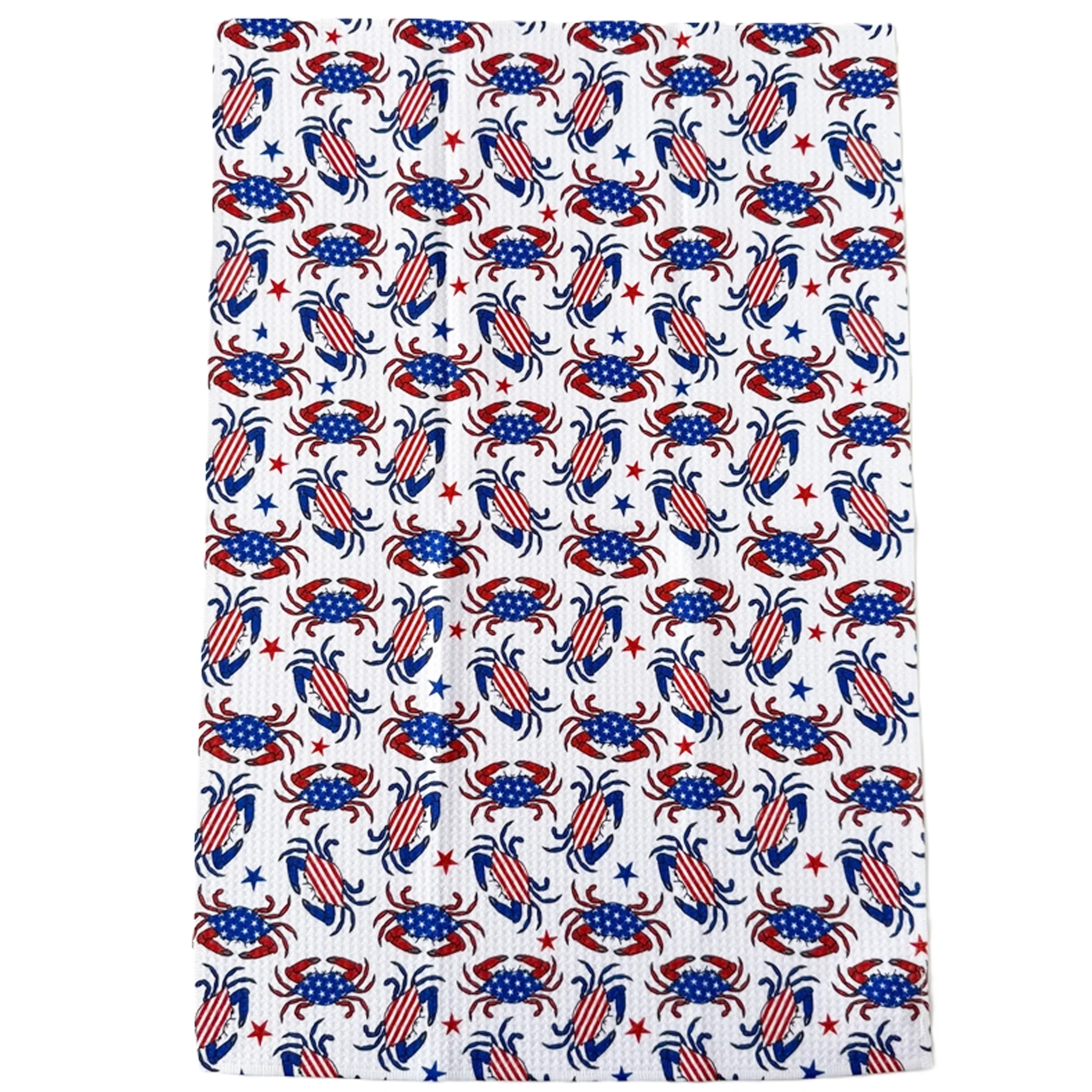 Patriotic Crab Full Print Kitchen Towel - Image 3