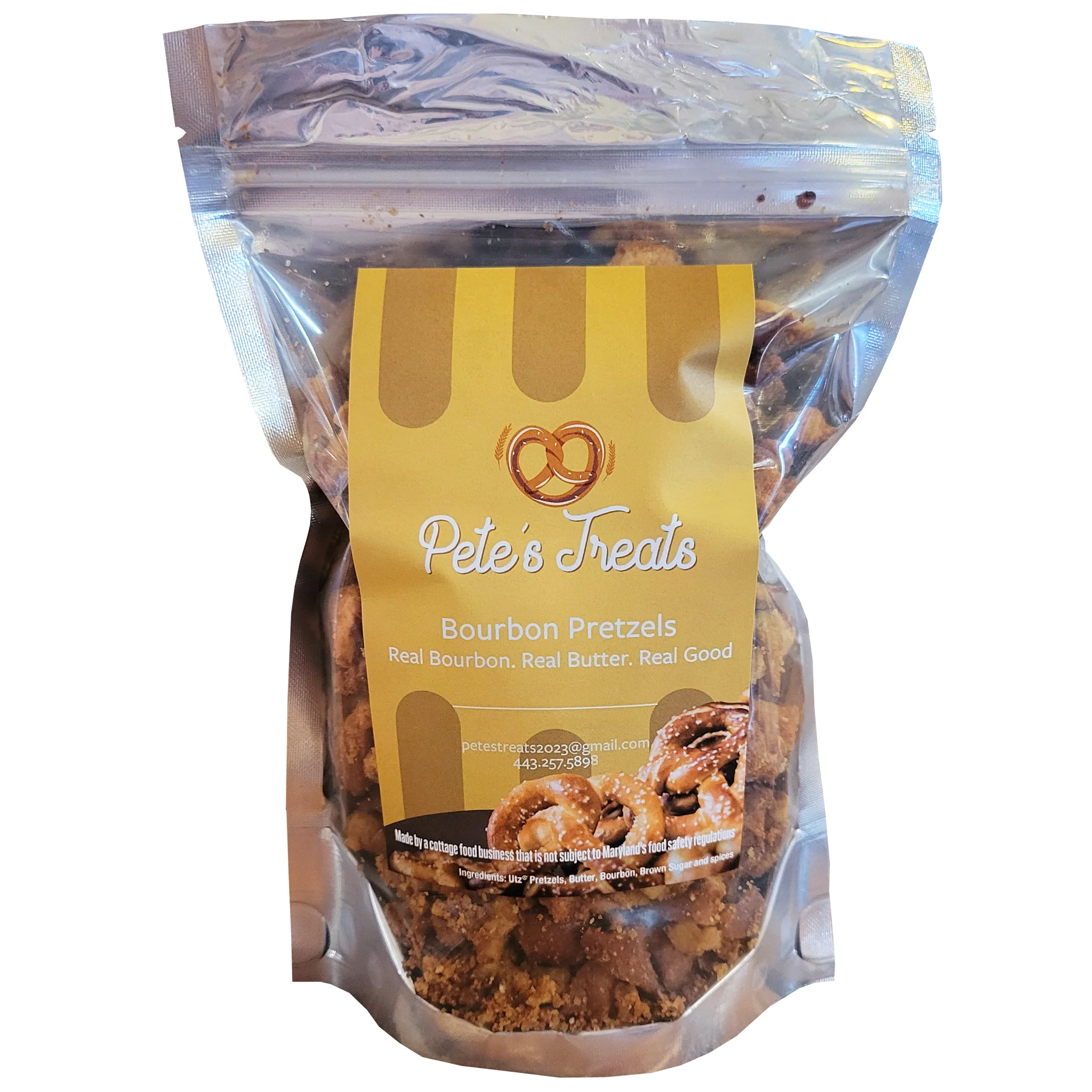 Bourbon Pretzels 8oz Pete's Treats