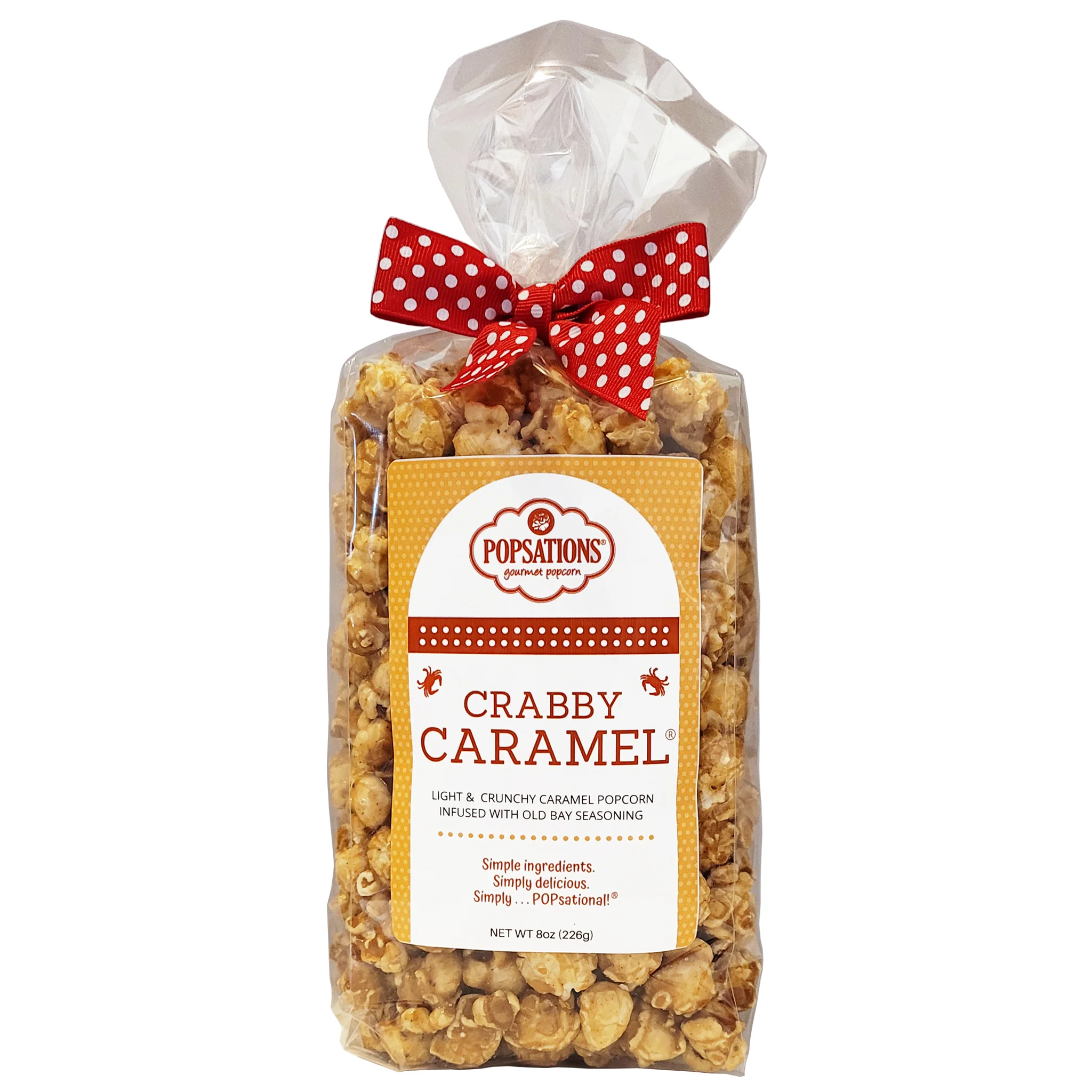 Popsations Crabby Caramel Popcorn 8oz.