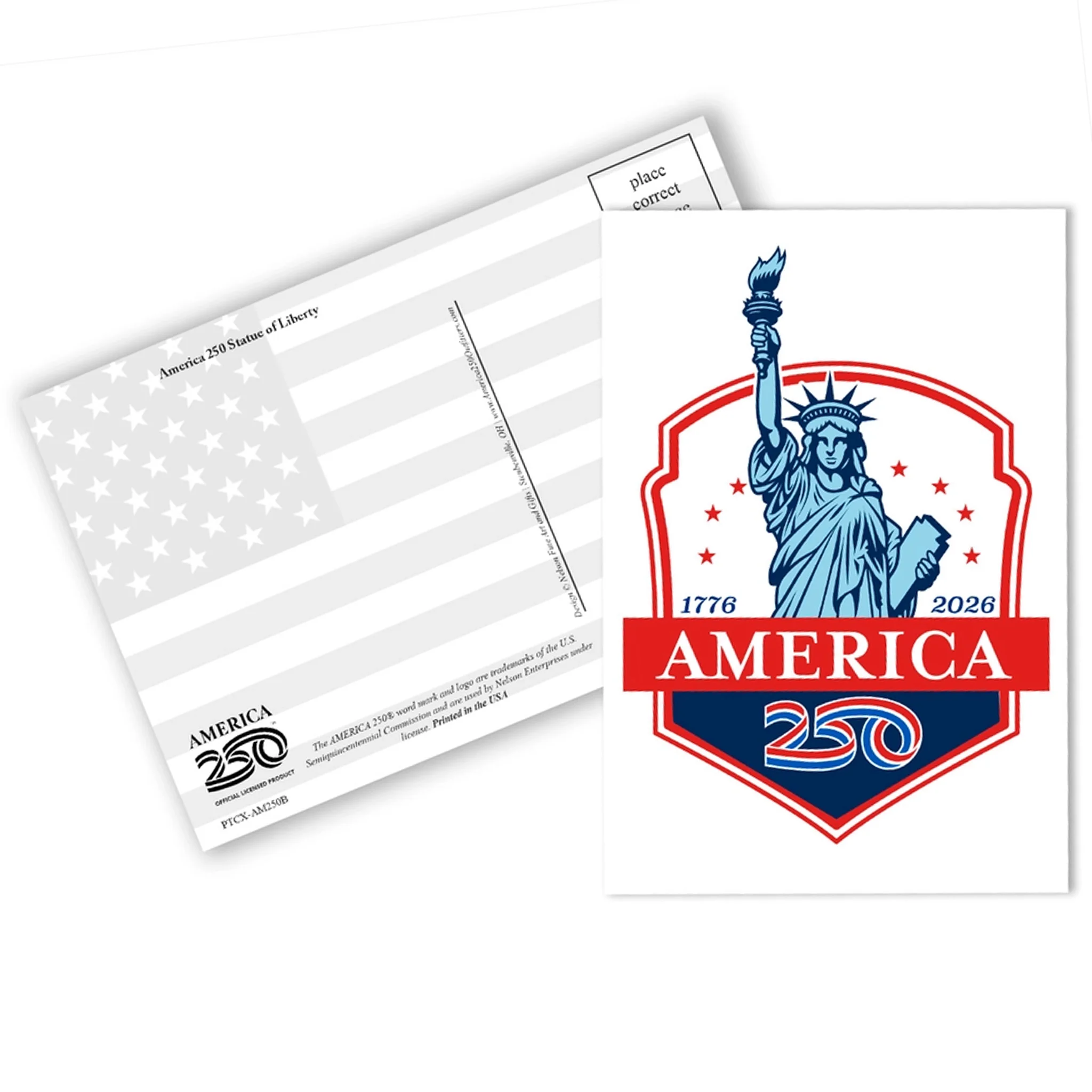 Postcard - America 250th Birthday Statue of Liberty