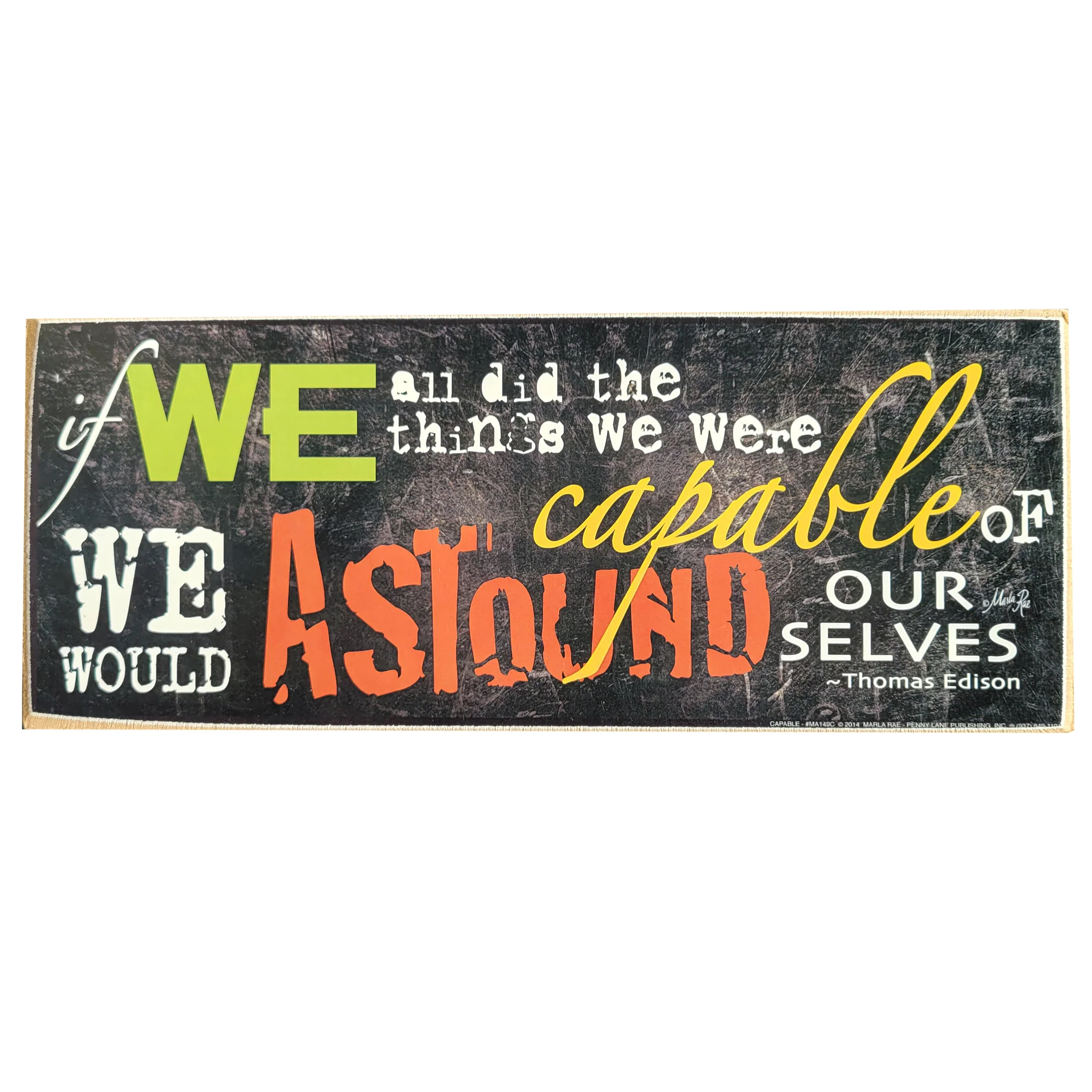 Print Block Sign 10"x4" Assorted Designs - Image 18
