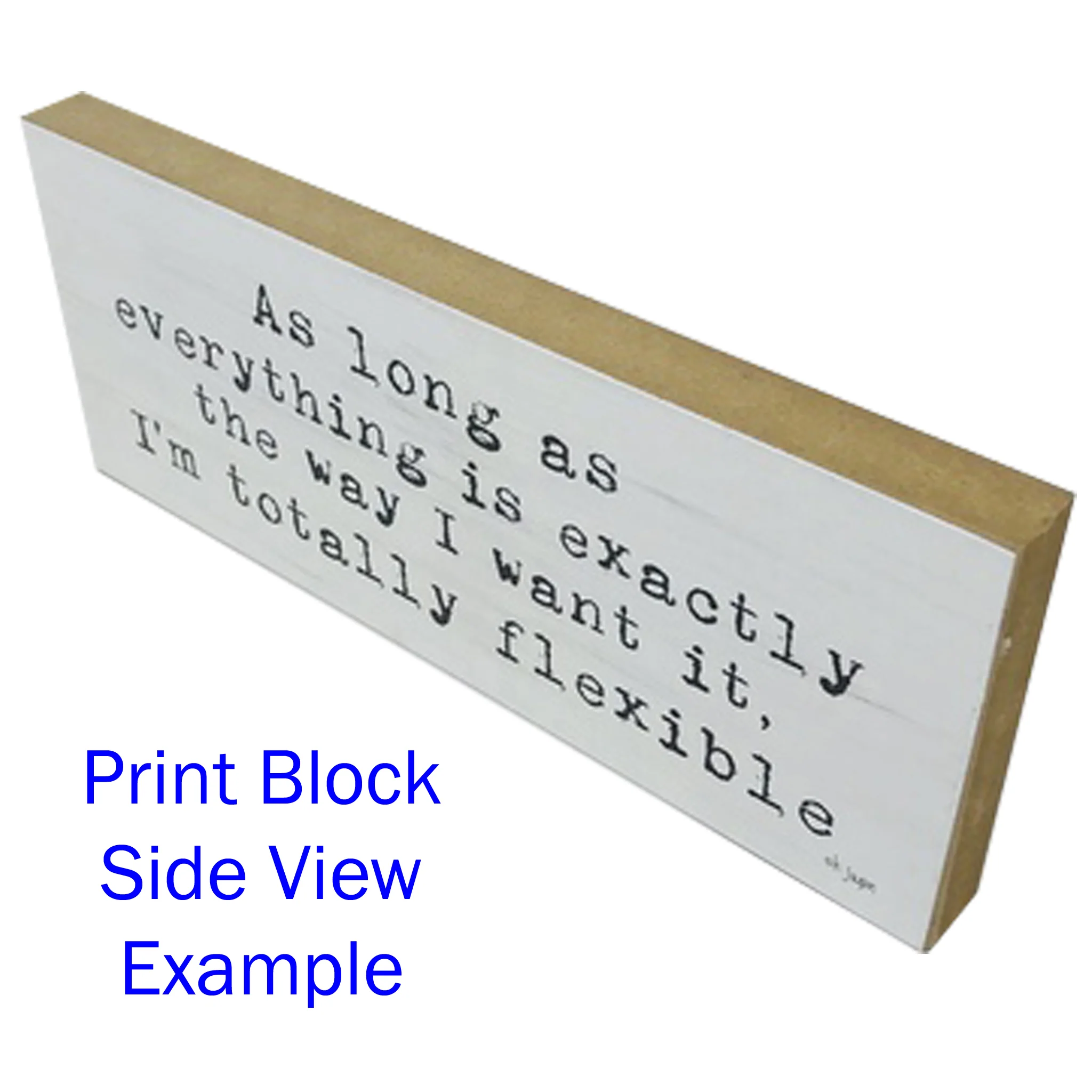 Print Block Sign 10"x4" Assorted Designs - Image 2