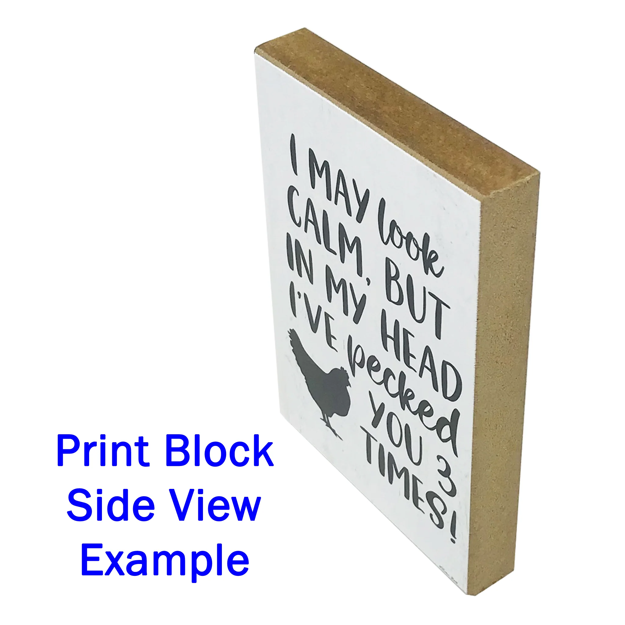 Print Block Sign 6"x4" Assorted Designs - Image 2