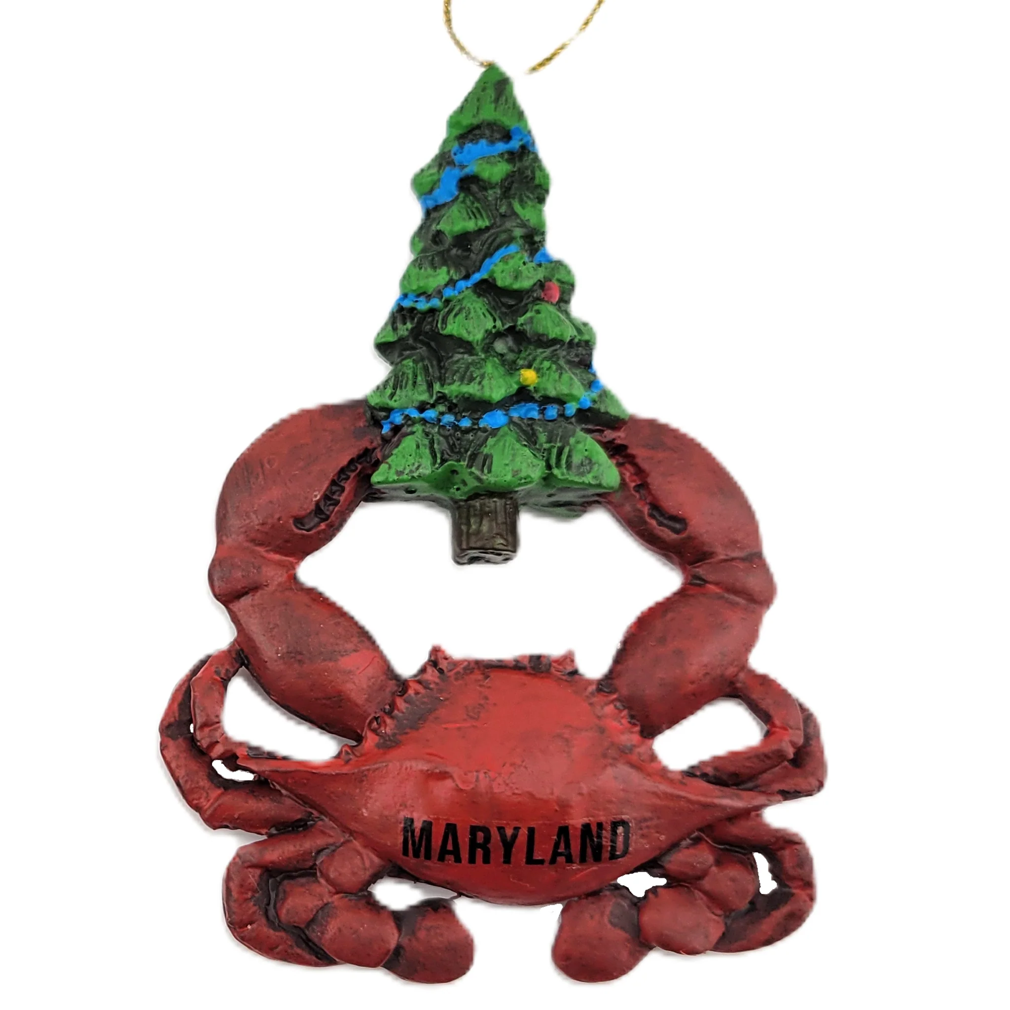 Red Crab Christmas Tree Resin Ornaments Assorted - Image 3