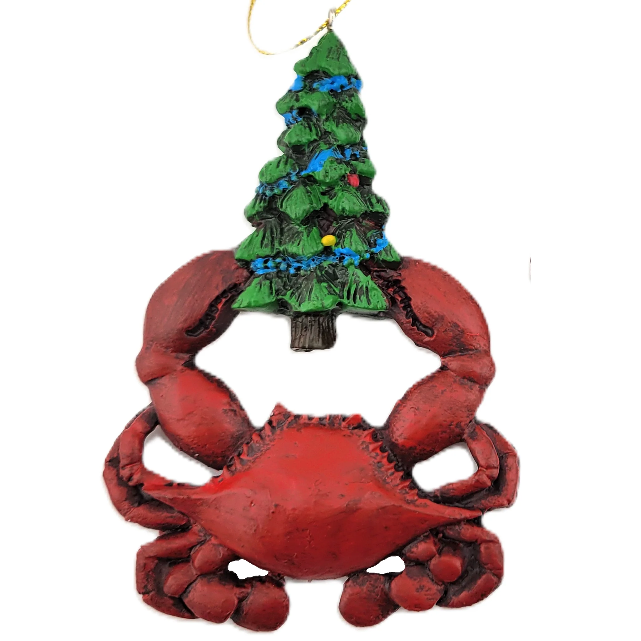 Red Crab Christmas Tree Resin Ornaments Assorted - Image 4