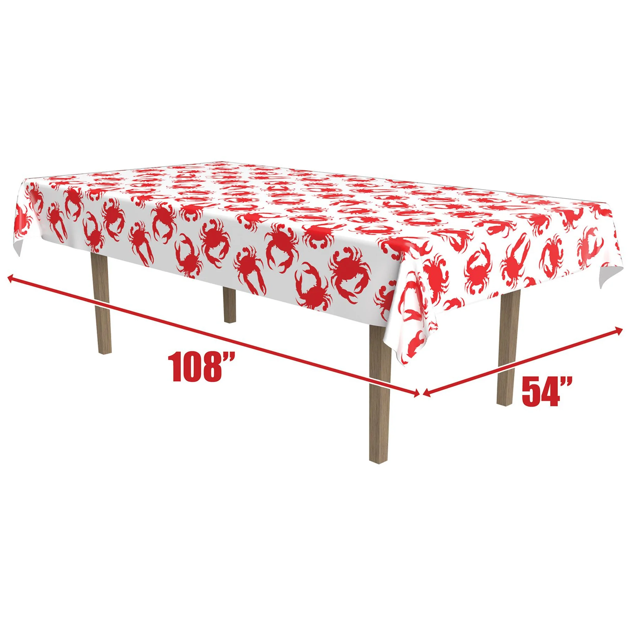 Red Crab Party Supplies - Plates, Napkins, or Tablecover - Image 4
