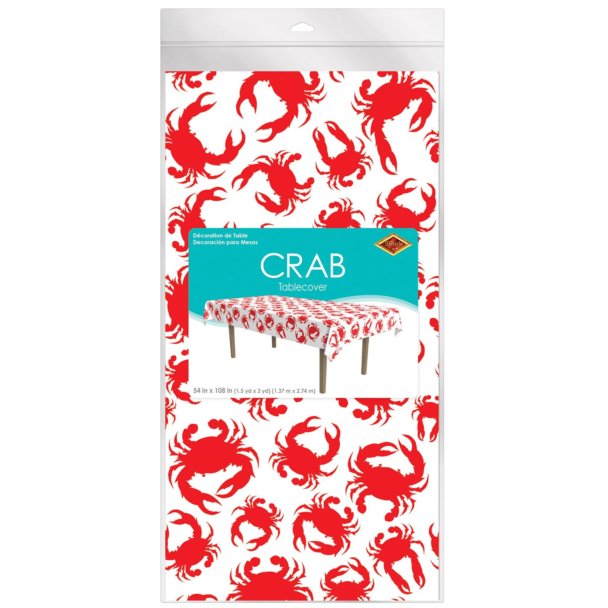 Red Crab Party Supplies - Plates, Napkins, or Tablecover - Image 5