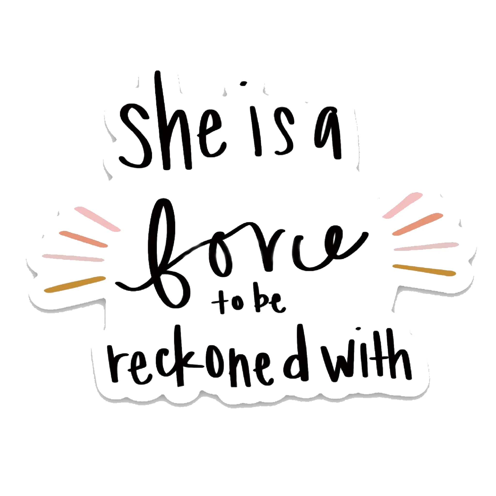 She Is A Force Vinyl Sticker