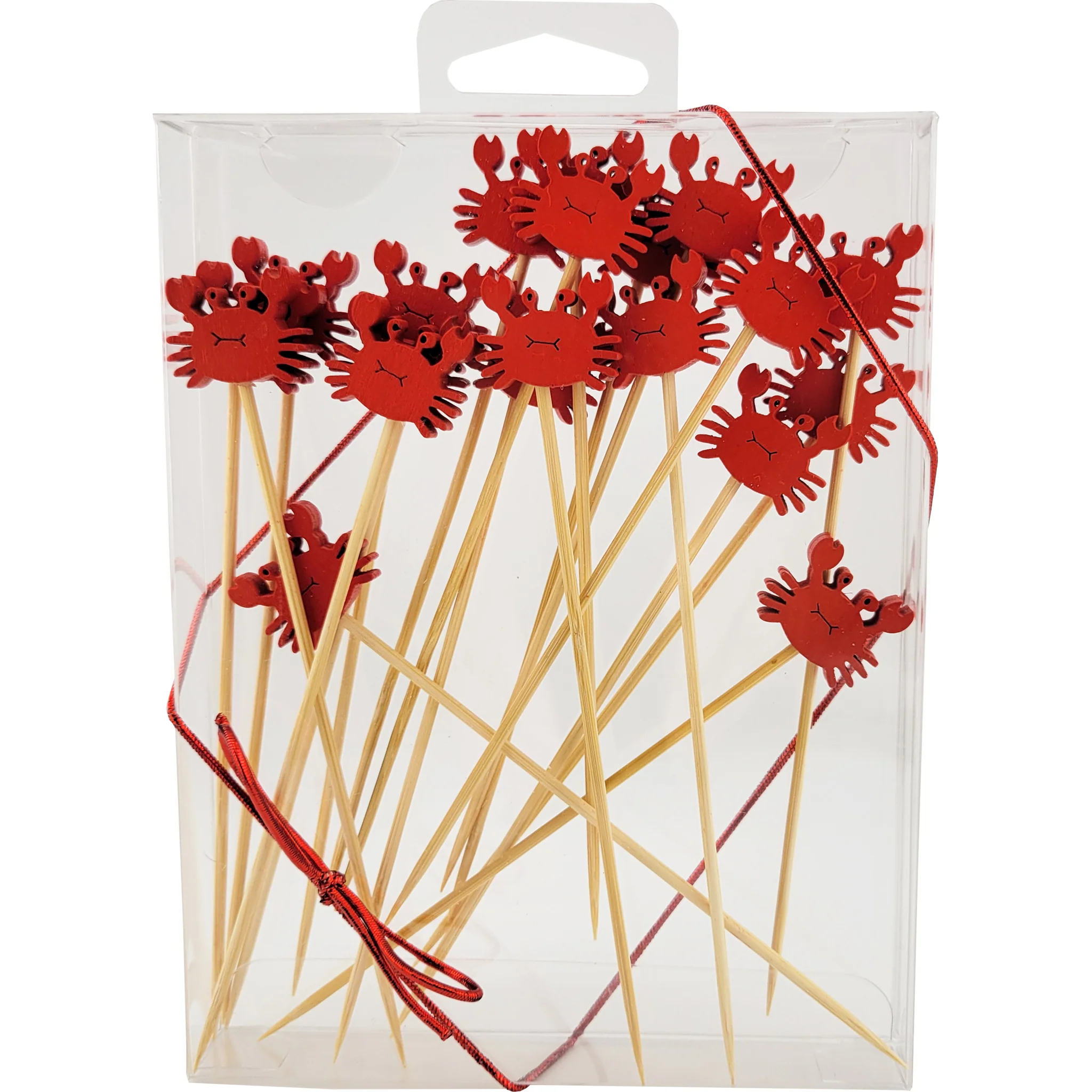 Smiling Red Crab Cocktail Picks Set of 20 - Image 2