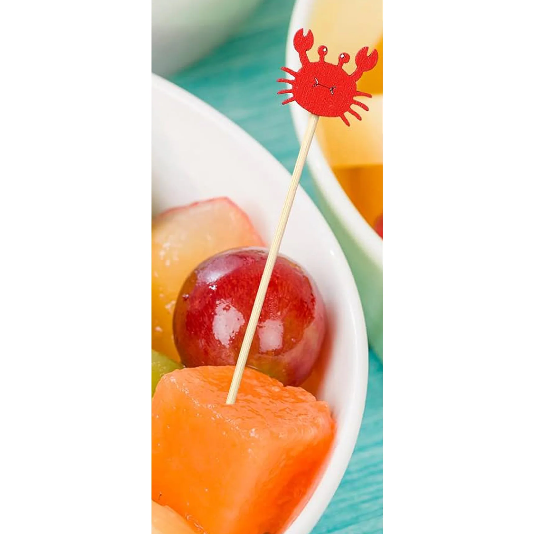 Smiling Red Crab Cocktail Picks Set of 20 - Image 5