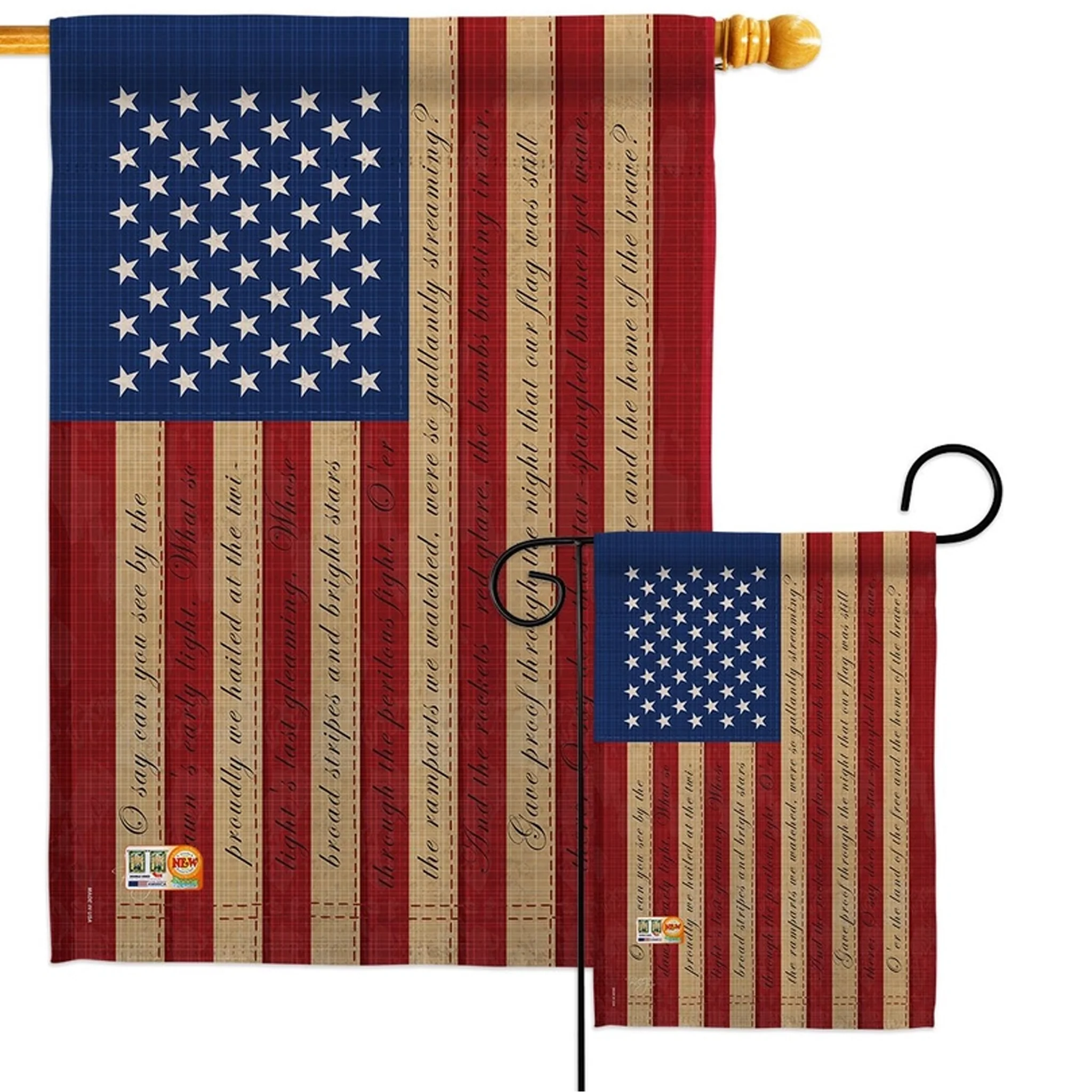 Star Spangled American (Sleeve) Flag - Image 2