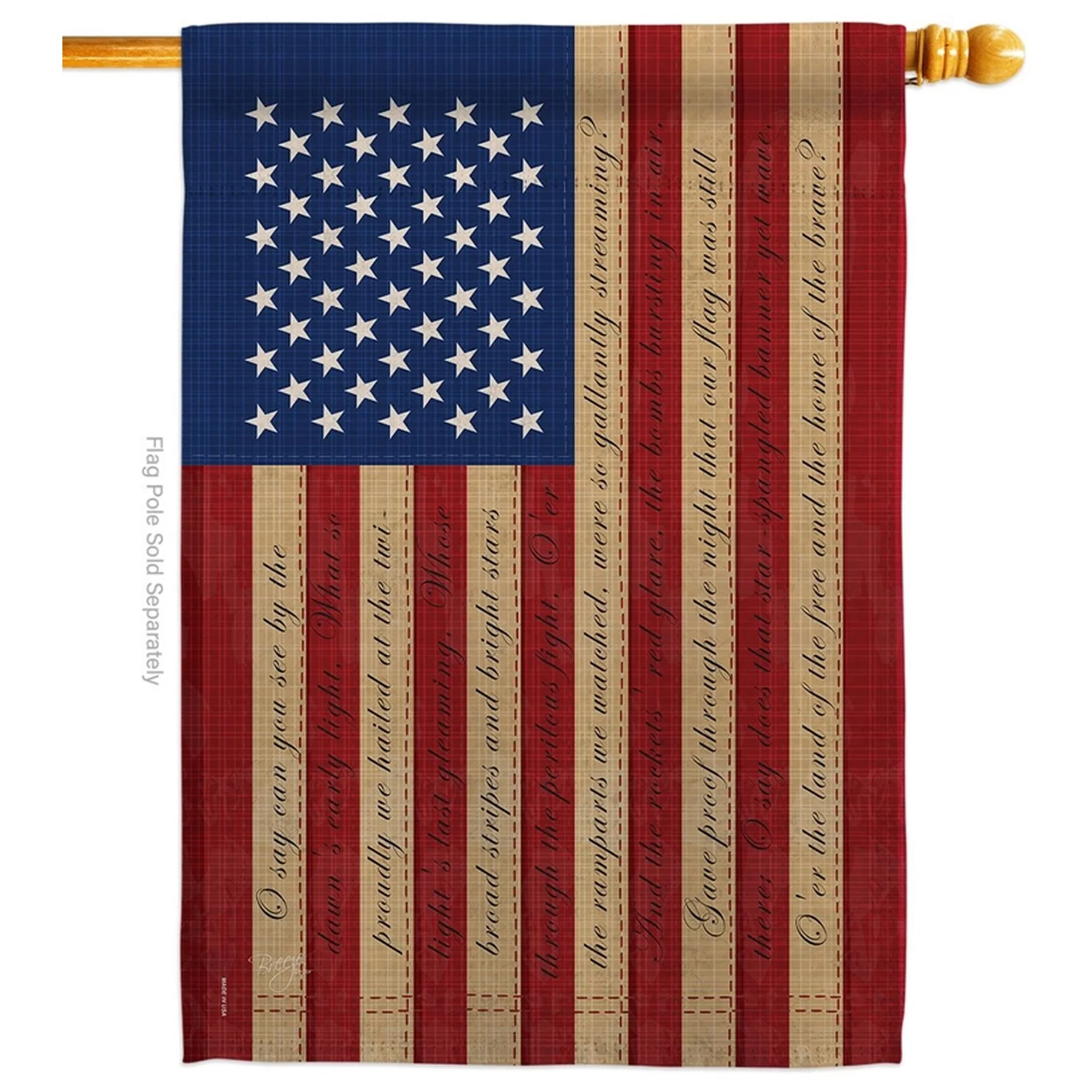 Star Spangled American (Sleeve) Flag - Image 4