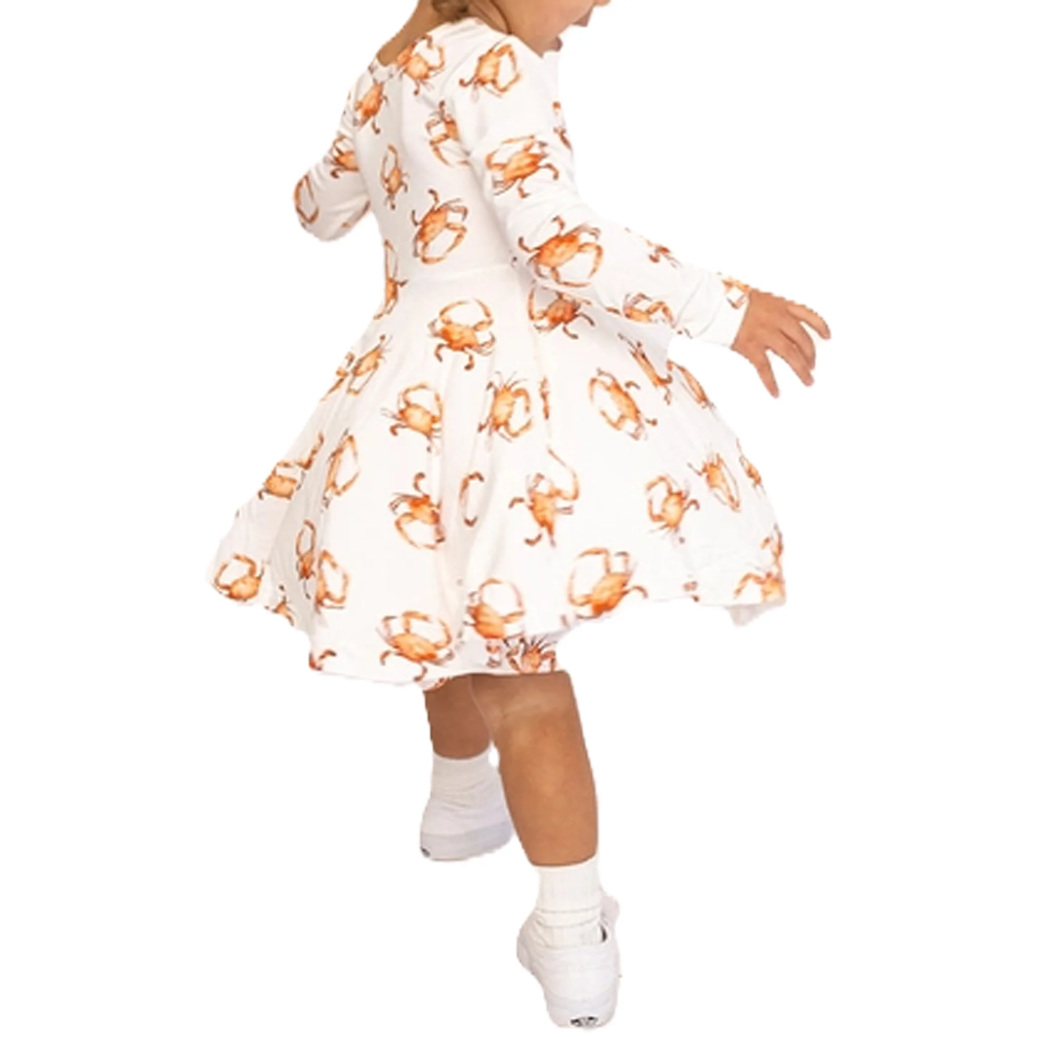 Steamed Crab Swirl Dress Toddler - Bamboo - Image 2