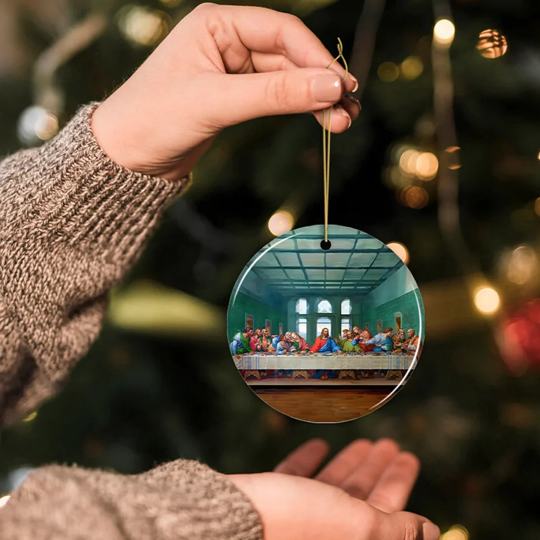 The Last Supper Ceramic Ornament - Image 2