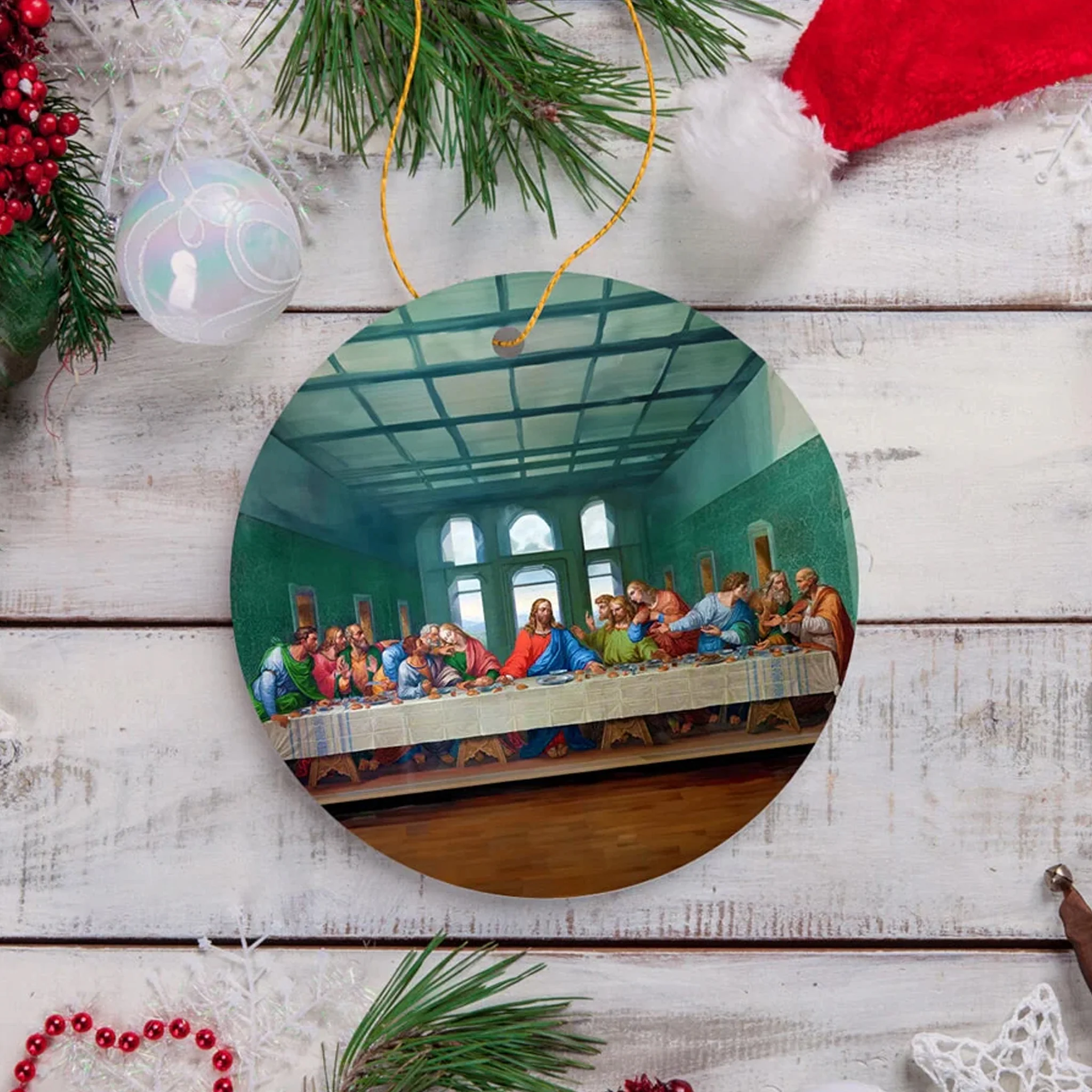 The Last Supper Ceramic Ornament - Image 3