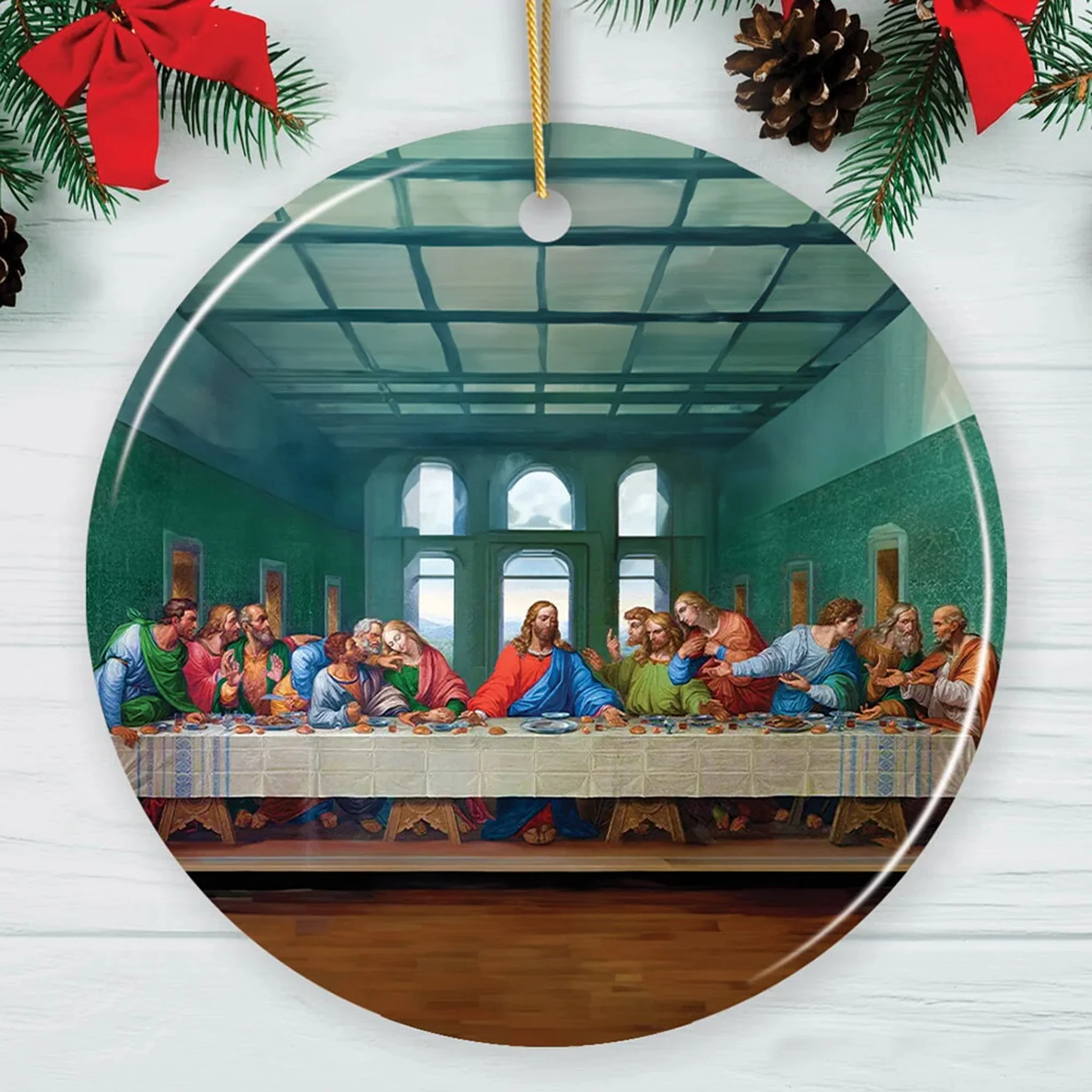 The Last Supper Ceramic Ornament - Image 4
