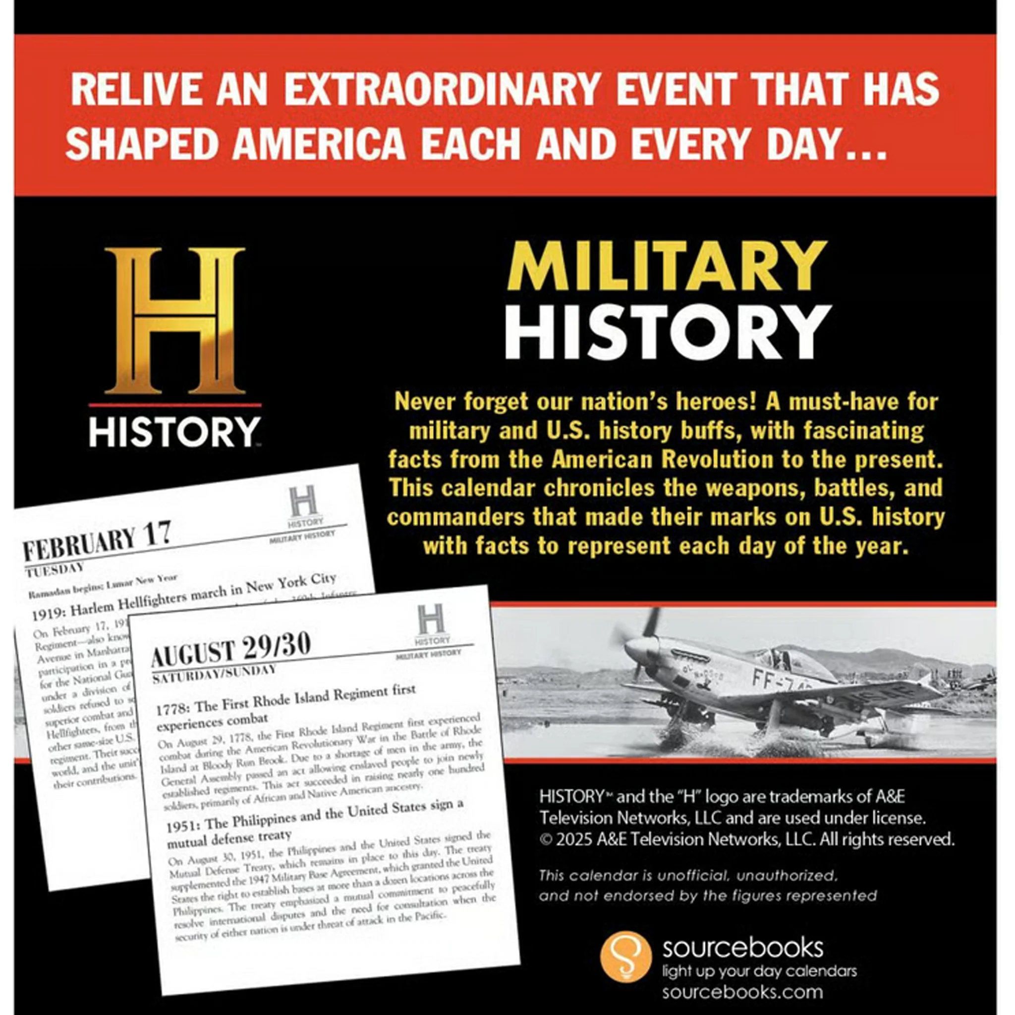 This Day in Military History 2026 Boxed Calendar History Channel *SALE* - Image 2