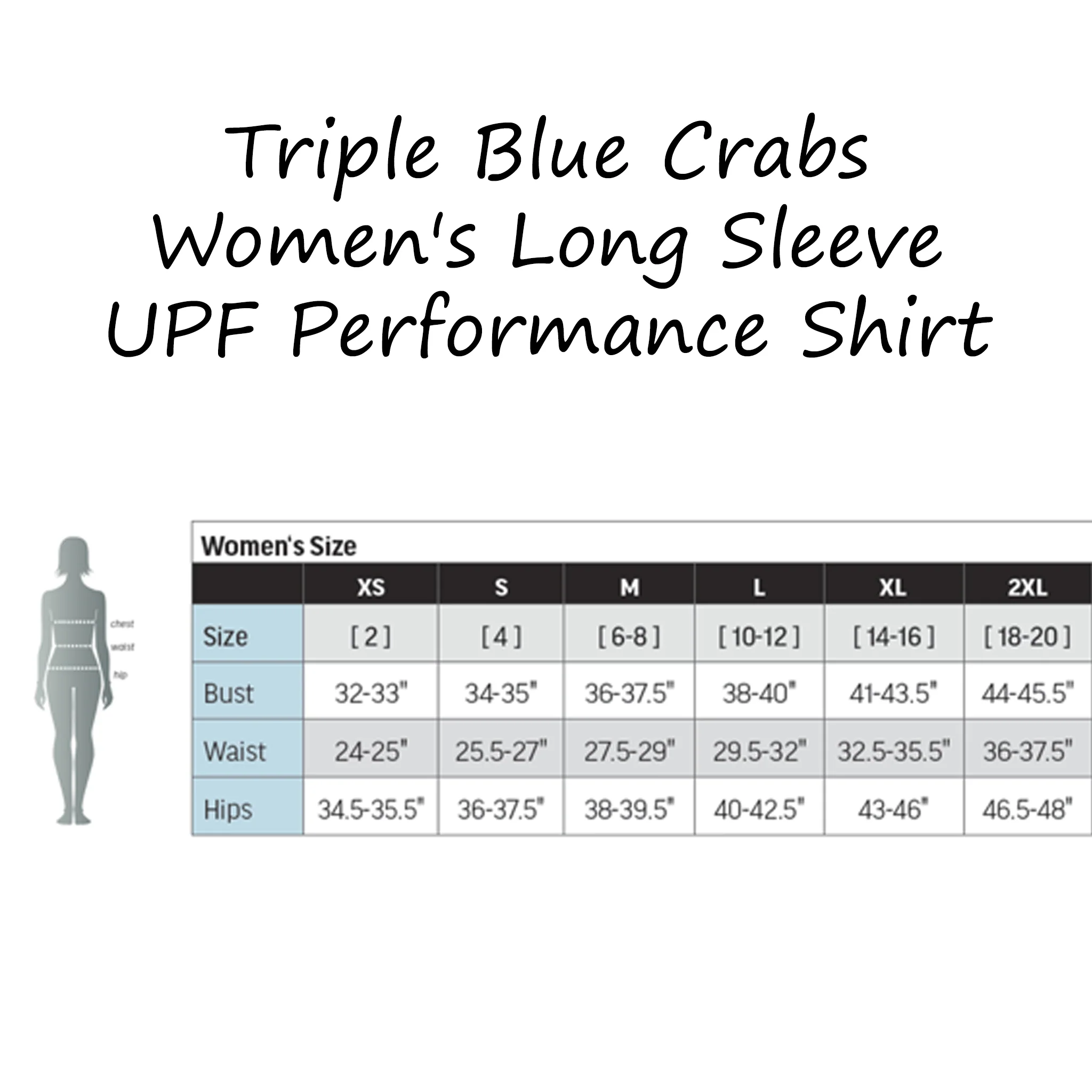 Triple Blue Crabs Women's Long Sleeve UPF Performance Shirt - Image 4
