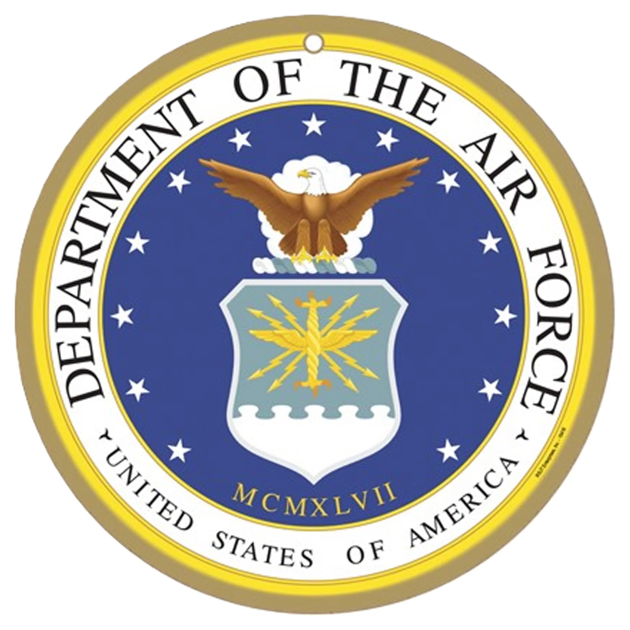 United States Air Force Logo 10" Wood Sign