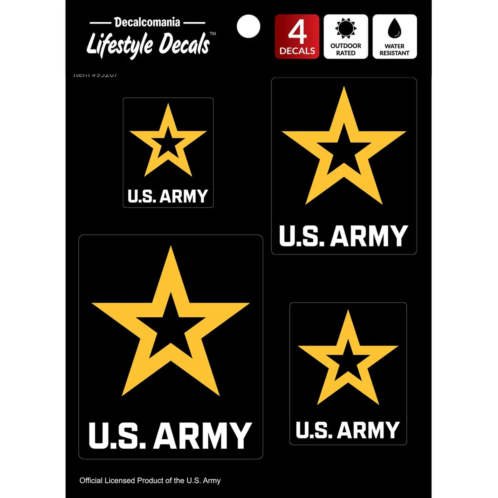 United States Army Set of 4 Vinyl Stickers - Image 2