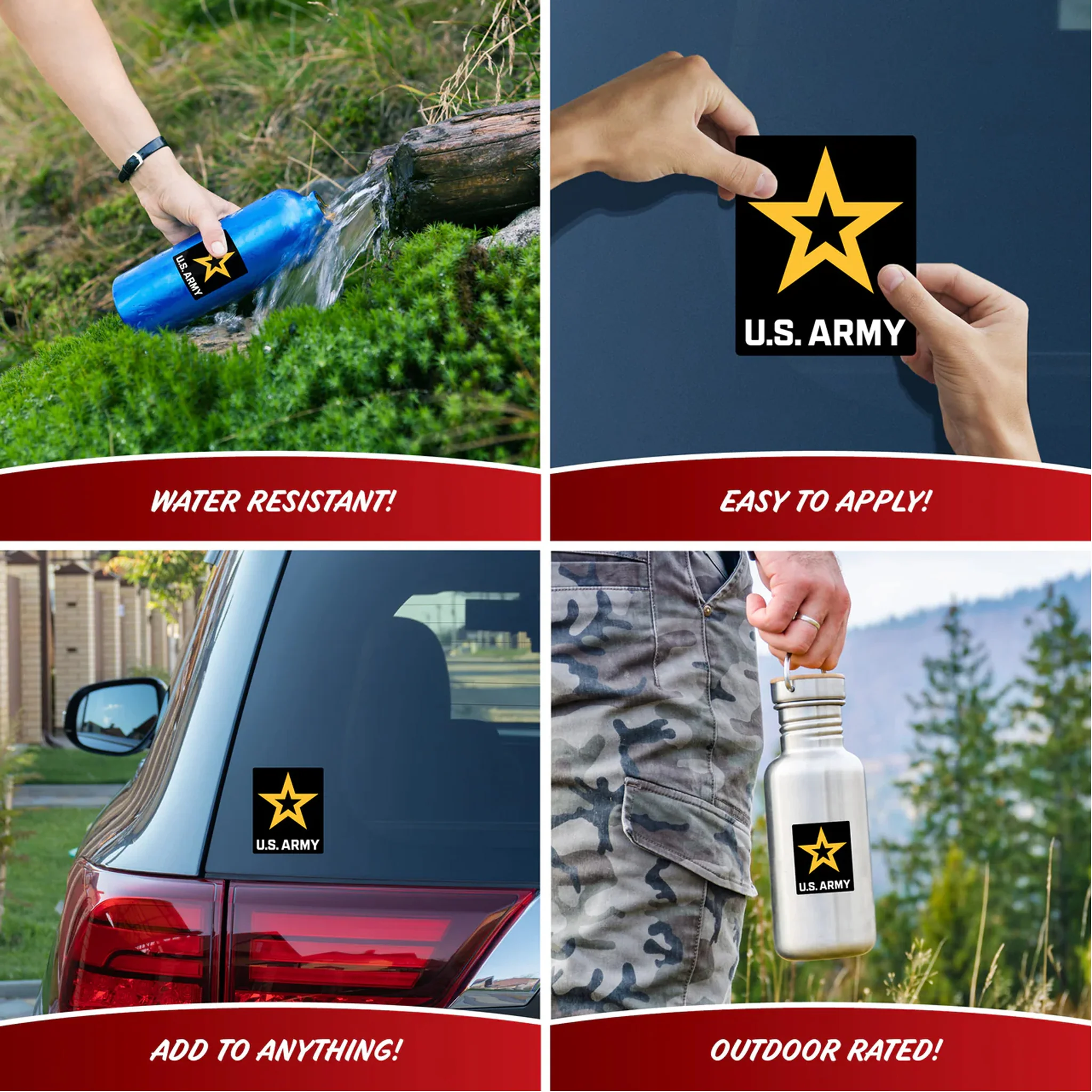 United States Army Set of 4 Vinyl Stickers - Image 4