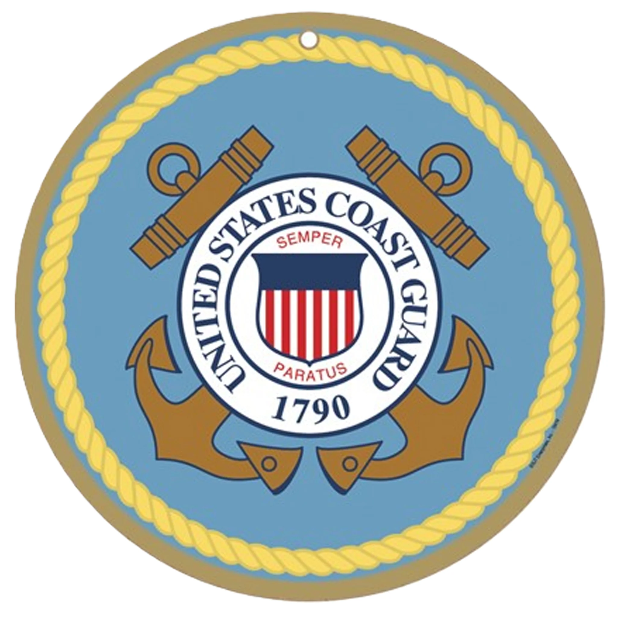 United States Coast Guard Logo 10" Wood Sign