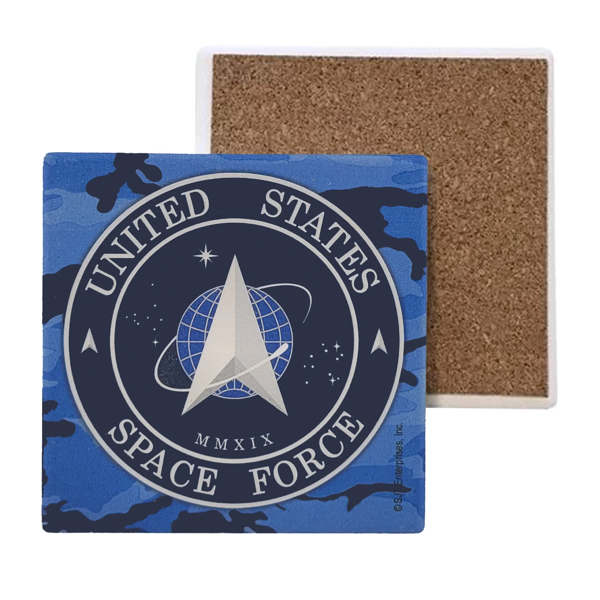 United States Space Force Logo Absorbent Stone Drink Coaster