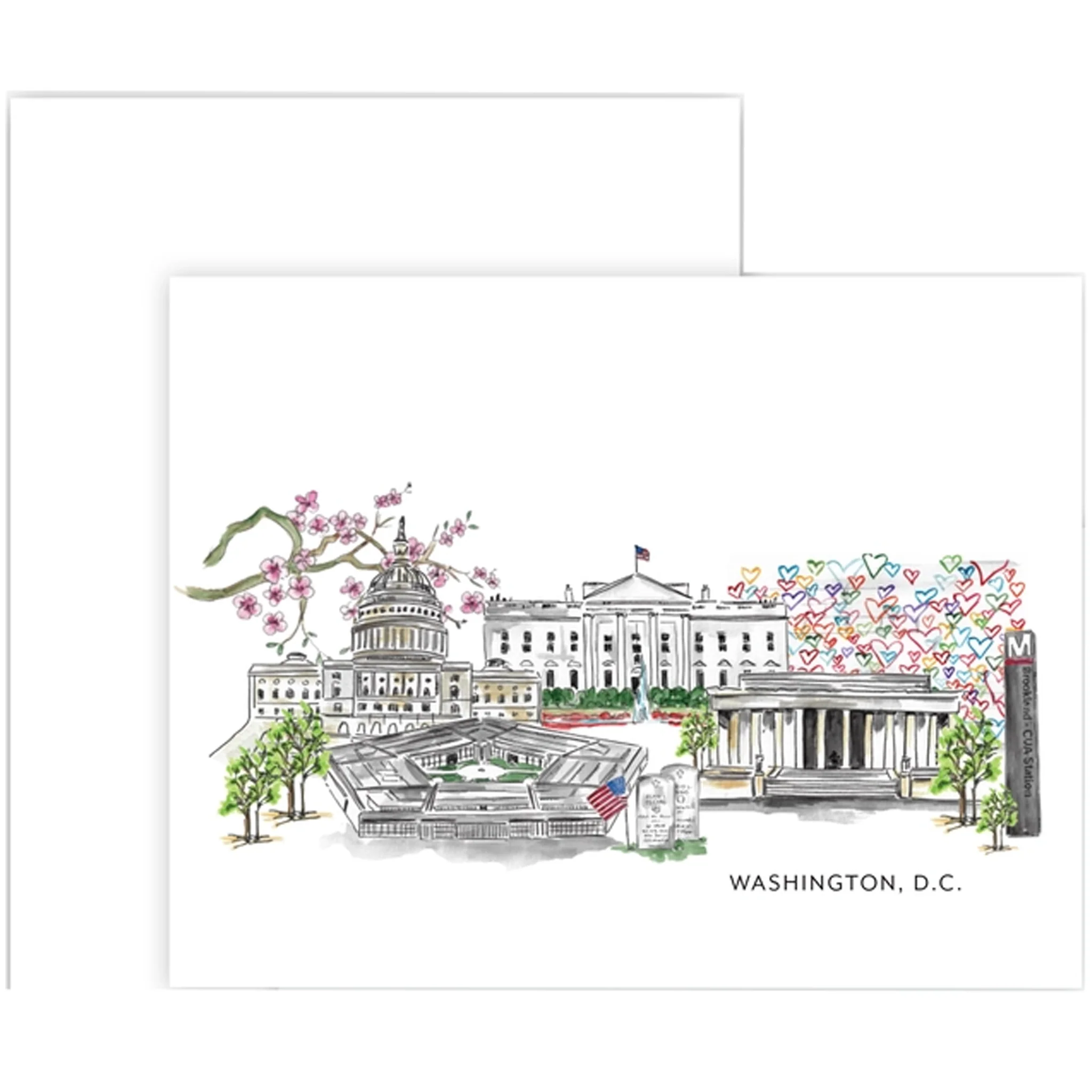 Washington D.C. Collage Note Card