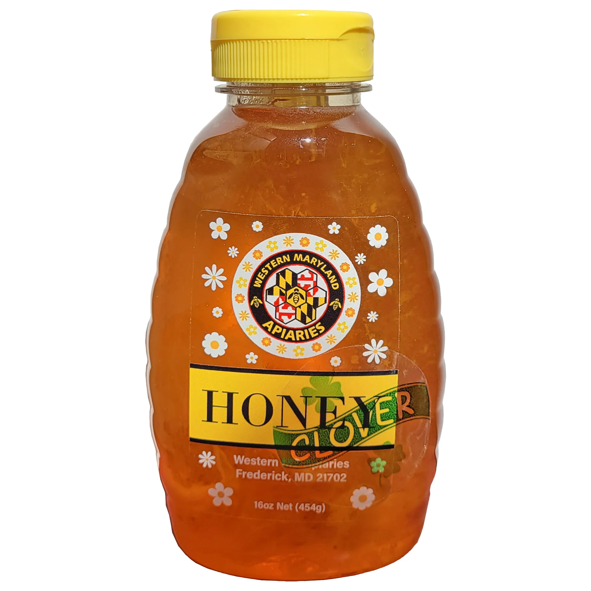 Western Maryland Pure Natural Clover Honey 1lb. Bottle
