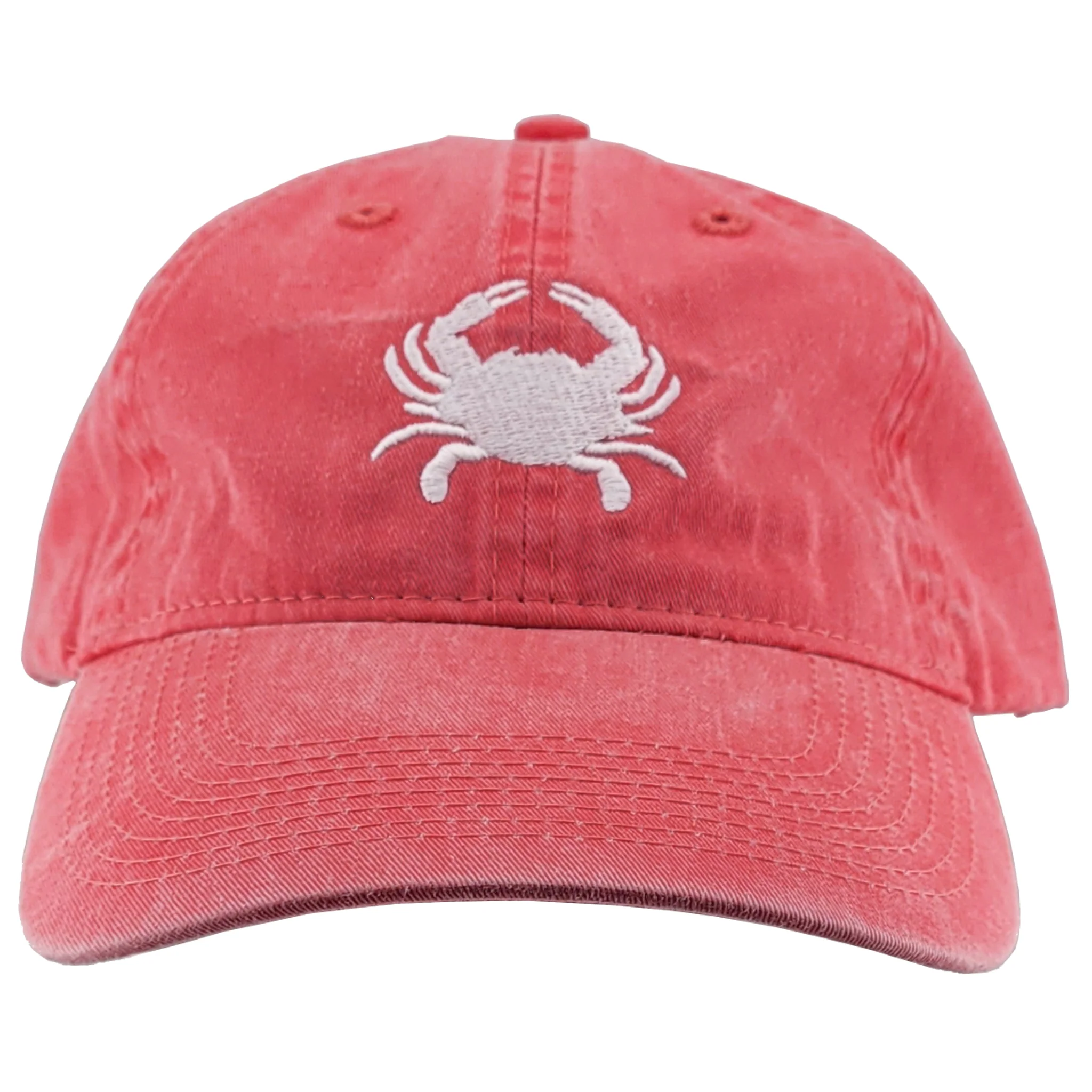 Embroidered White Crab Baseball Hat Assorted Colors - Image 4