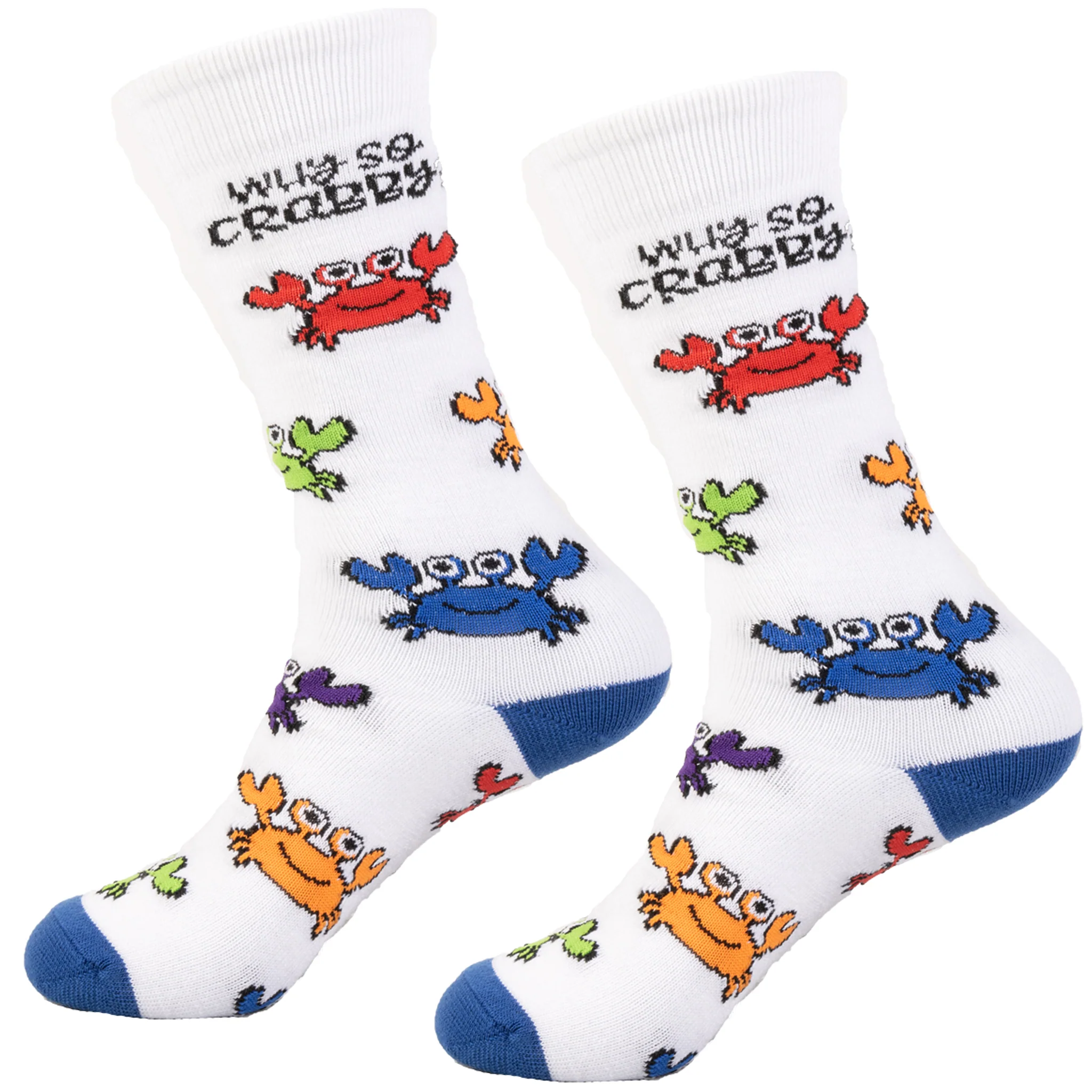 Why So Crabby Multi Color Crabs Socks