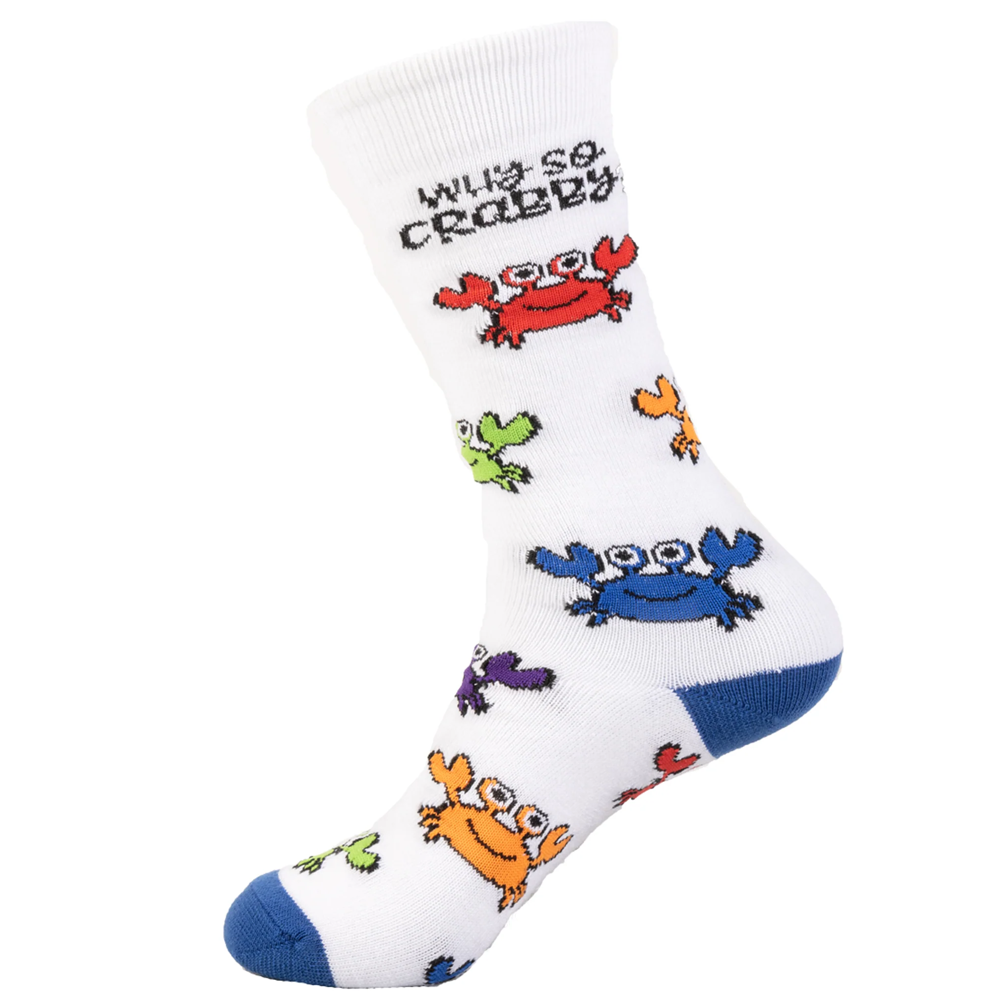 Why So Crabby Multi Color Crabs Socks - Image 2